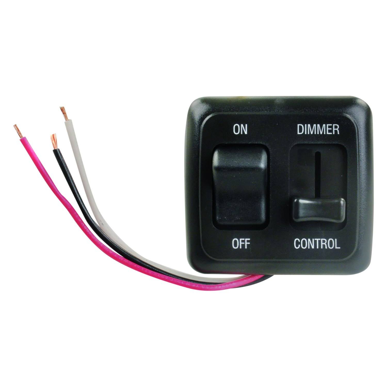 Jr Products 15225 Black LED Dimmer On/Off Switch ahuboo