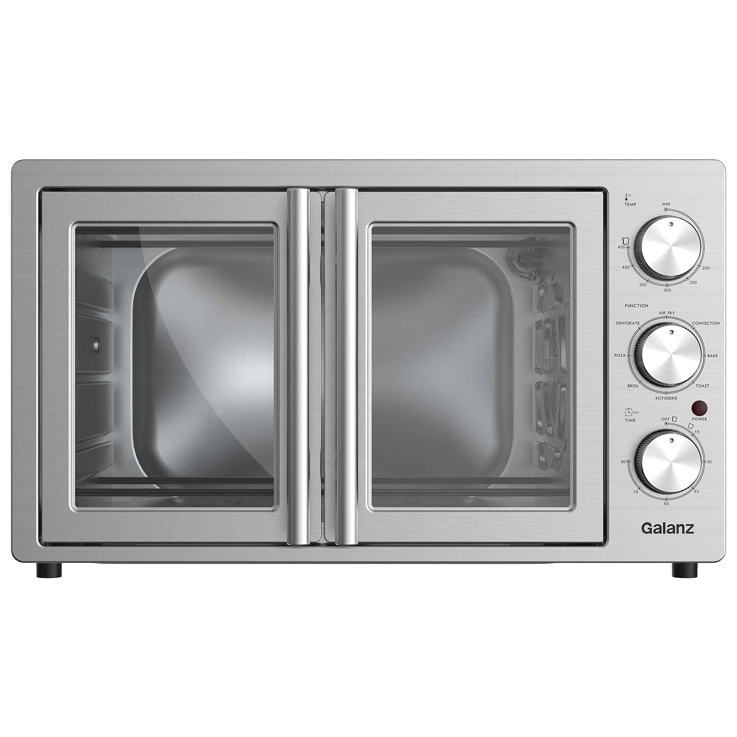 Galanz French Door Air Fryer Toaster Oven, 1.5 Cu. ft. ahuboo