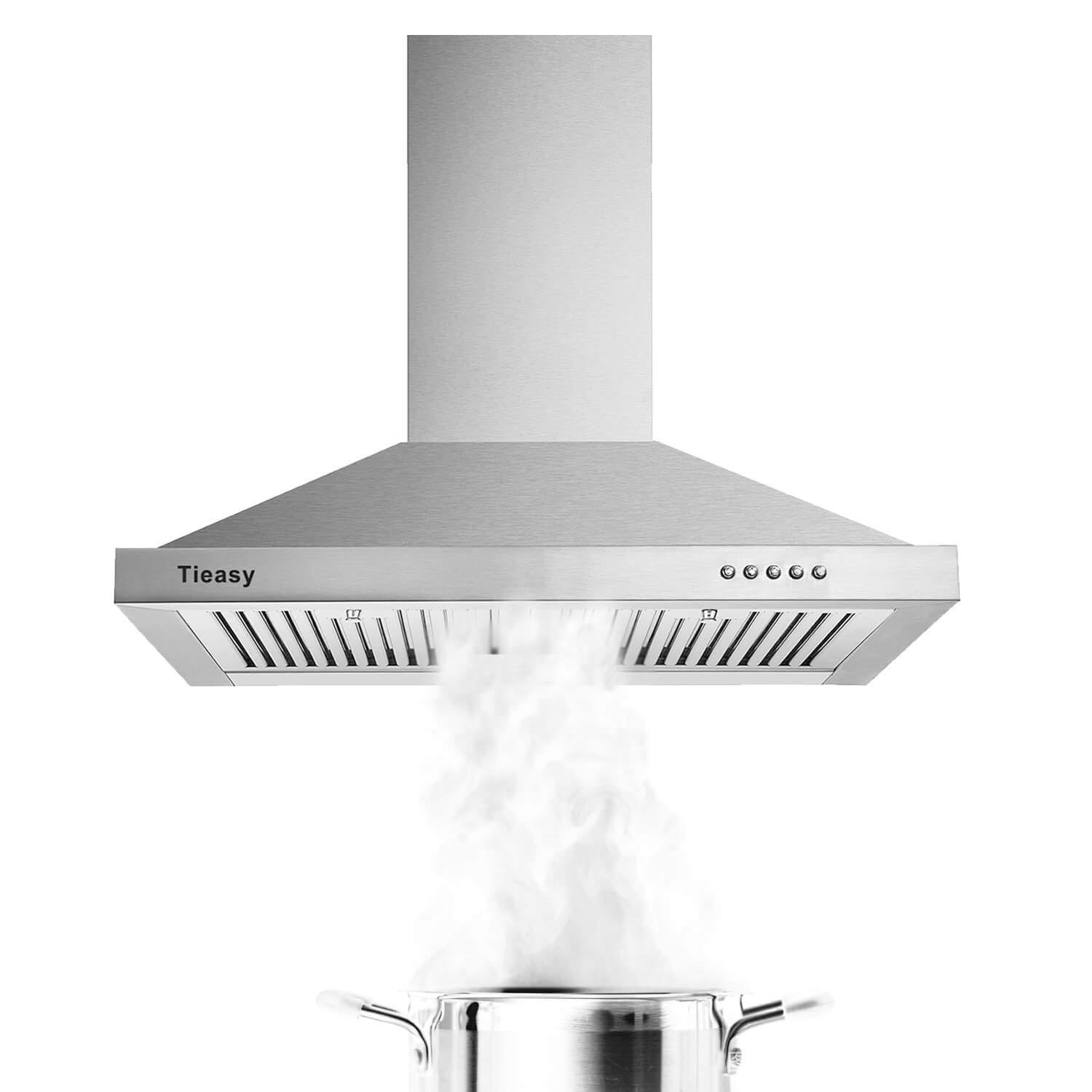 Range Hood, Range Hoods 30 inch Stainless Steel, 450 CFM Kitchen Hood