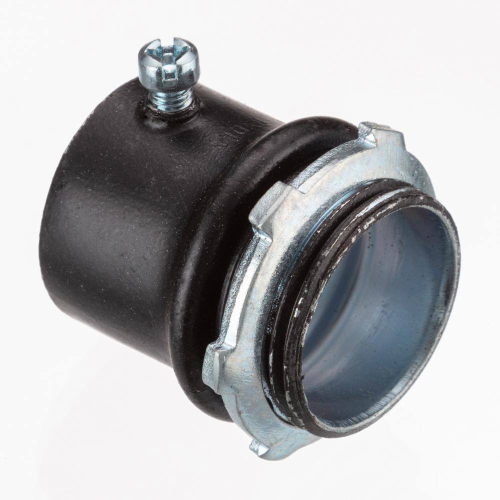 Bridgeport 11/4 in. Color Coded Black EMT Connectors (20Pack) 22312