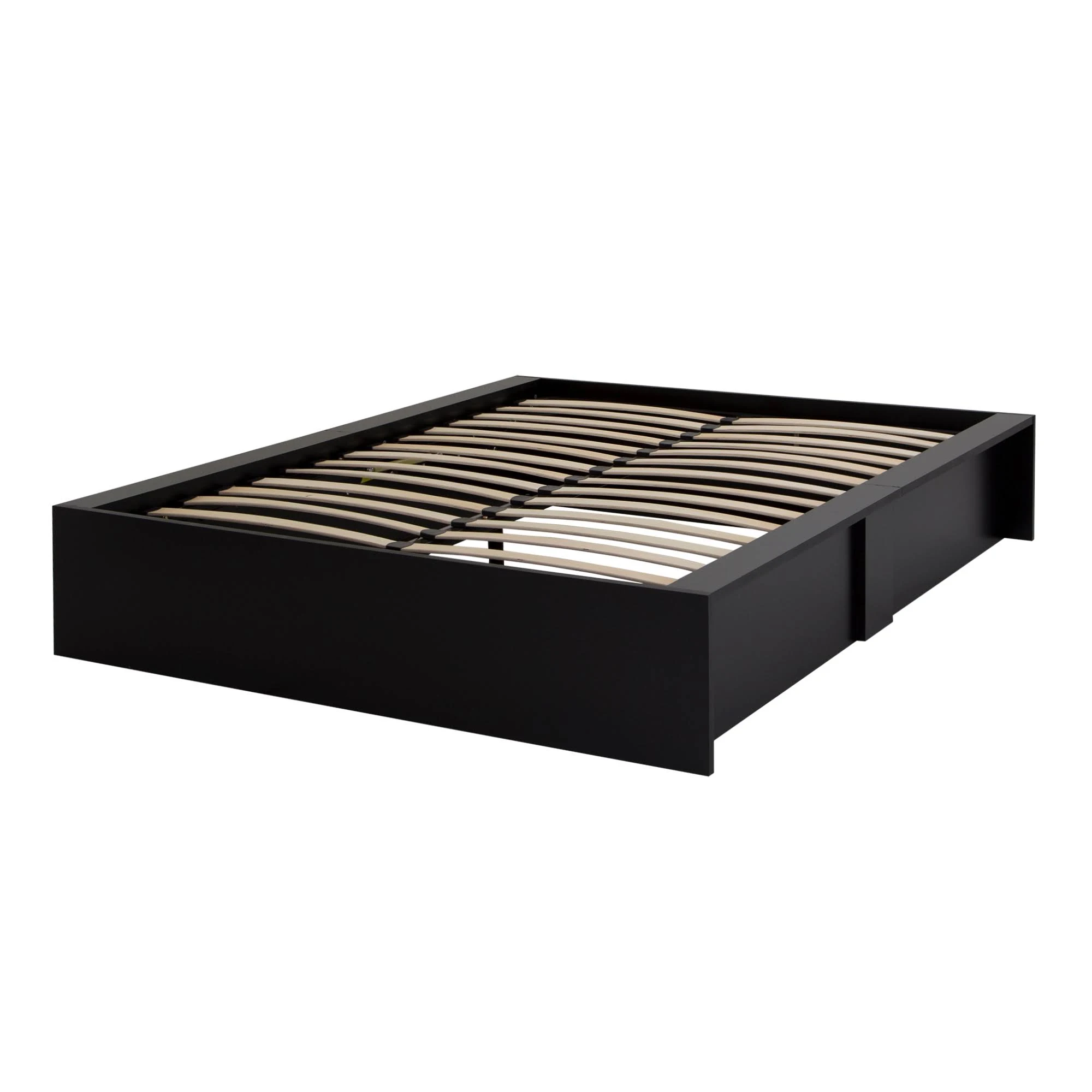 South Shore Step One Ottoman Storage Bed, Black, Queen ahuboo