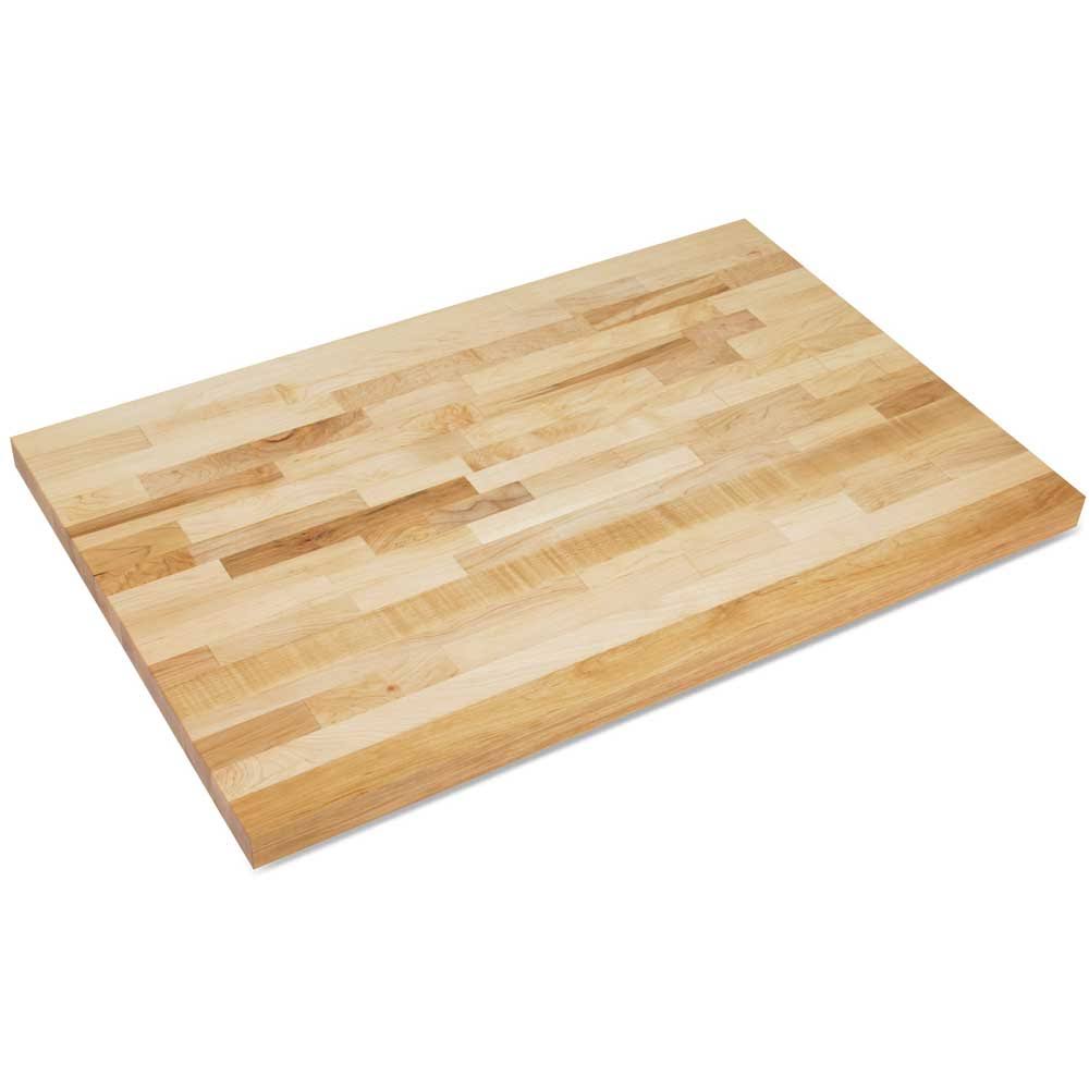 John Boos 13/4 inch Thick Hard Rock Maple Butcher Block Industrial Tops, 48 inchw x 28 inchd