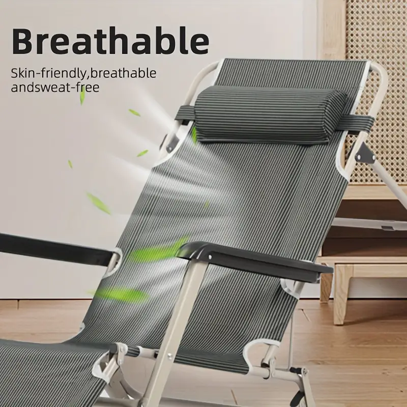 Large Folding Chair That Can Be Adjusted To Lie Flat At 180 Degrees