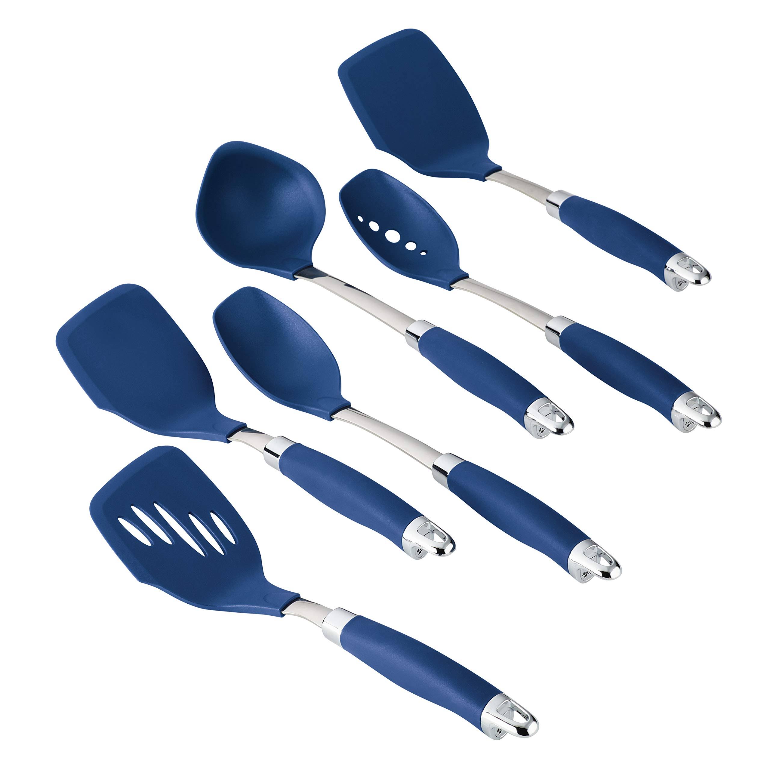 Anolon SureGrip 6Piece Utensil Set, Indigo famonal