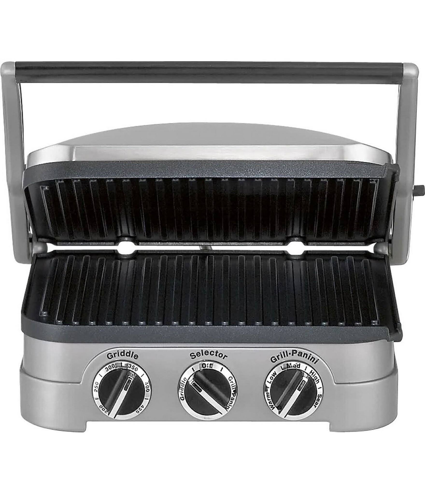Cuisinart Griddler 5 in 1 Grill Brushed Stainless Steel dersya