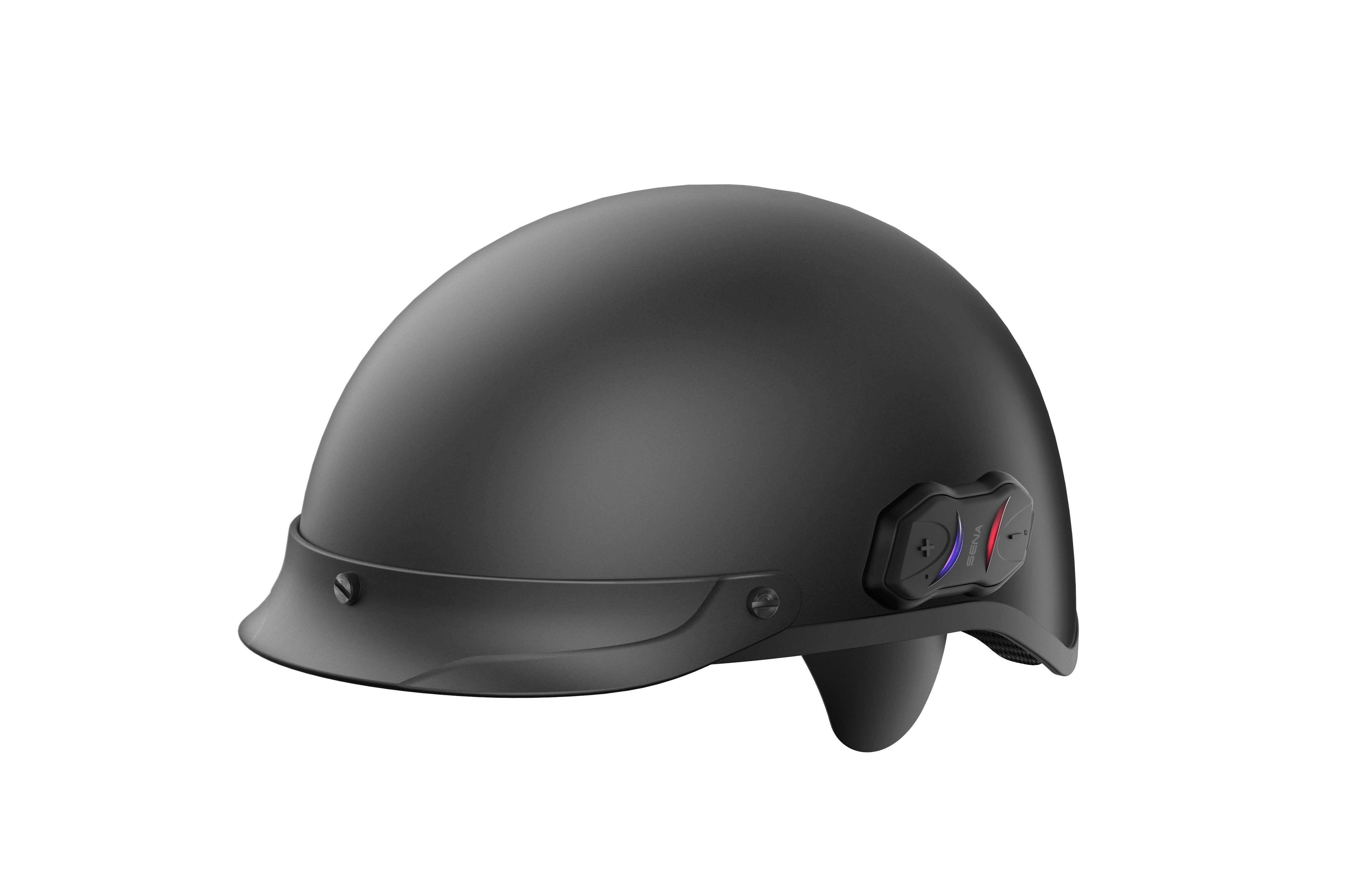 🔥Sena Cavalry Bluetooth Half Helmet (Matte Black, XL) dersya