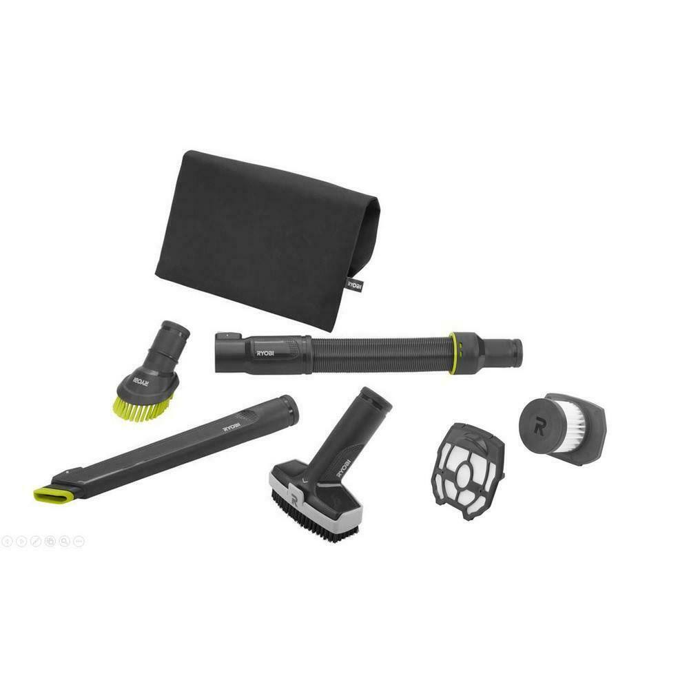 Ryobi P718 Vacuum Accessory Kit and Replacement Filter Assembly for