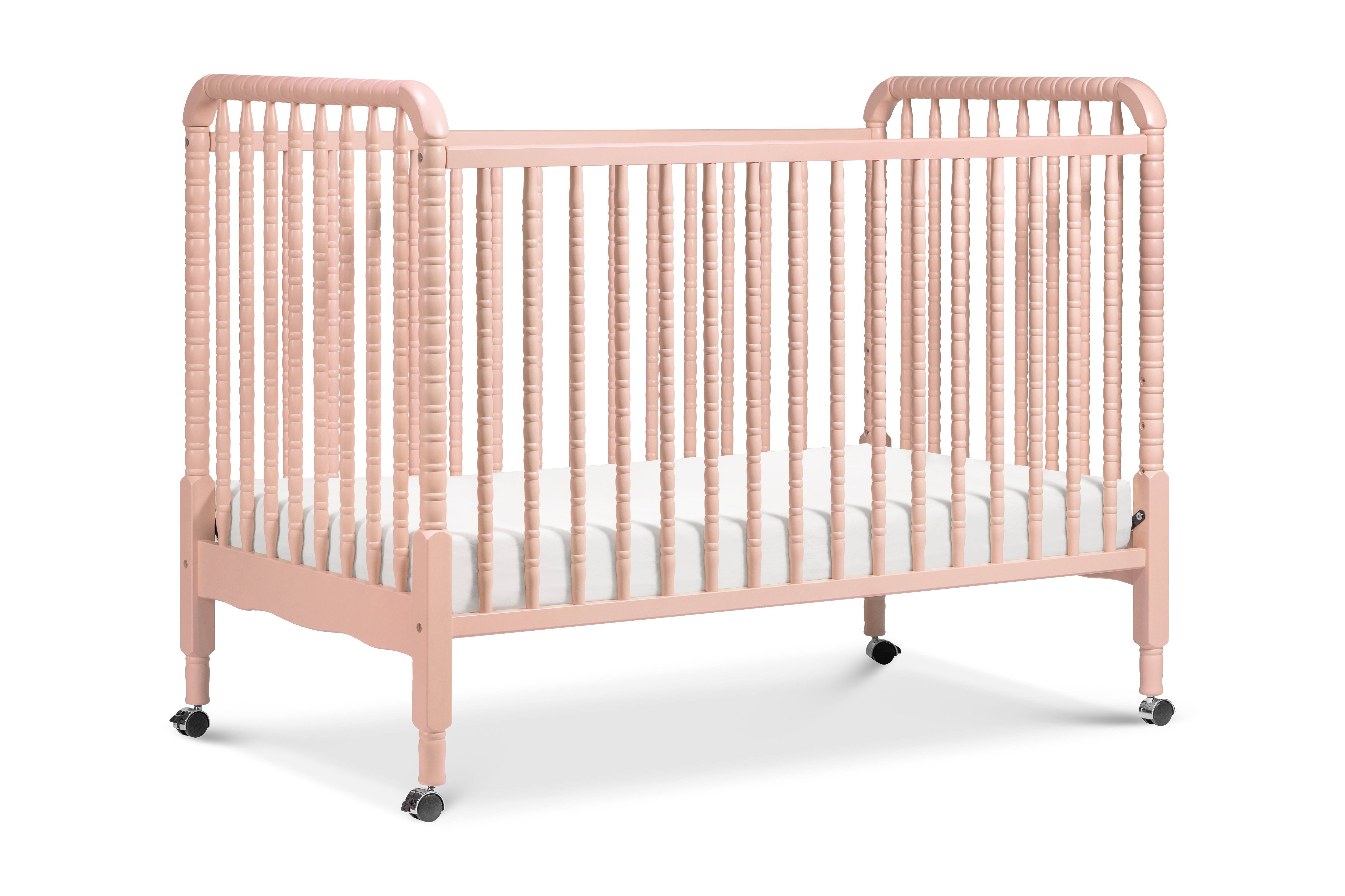 DaVinci Jenny Lind 3 in 1 Convertible Crib, Pink Blush dersya