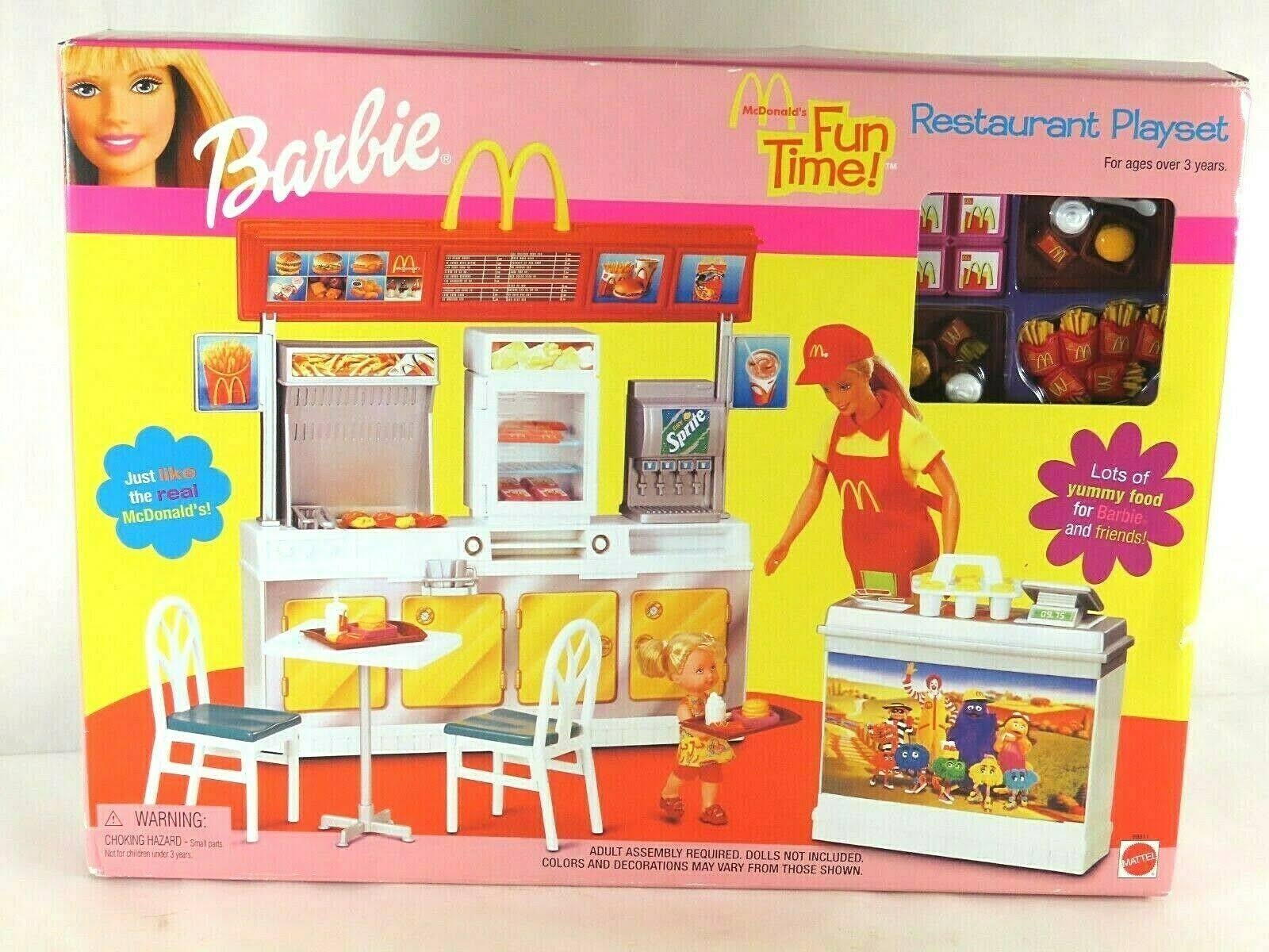 Barbie Mcdonald&s Fun Time Restaurant Playset dersya
