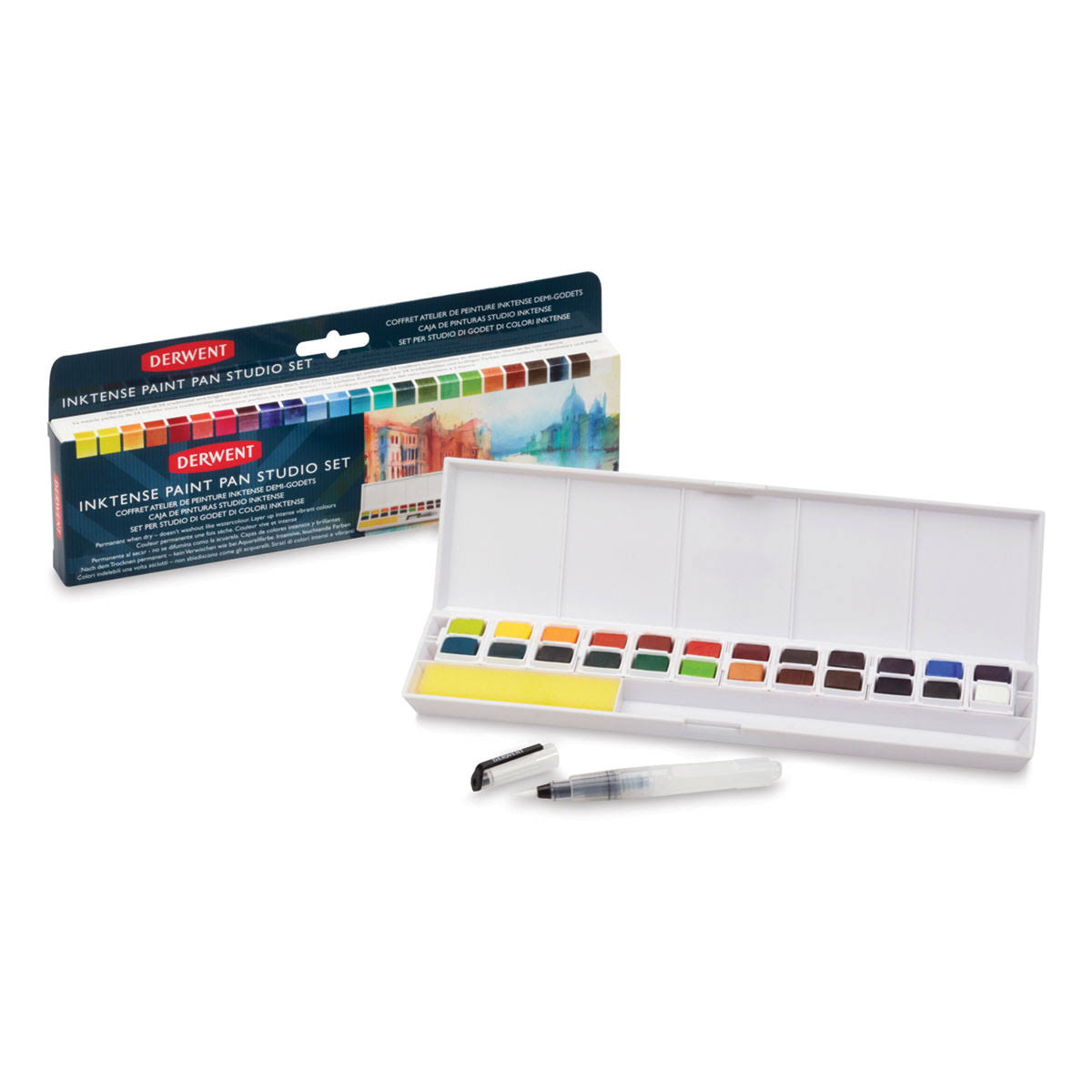 Derwent Inktense Paint Pans Palette Set of 24 dersya