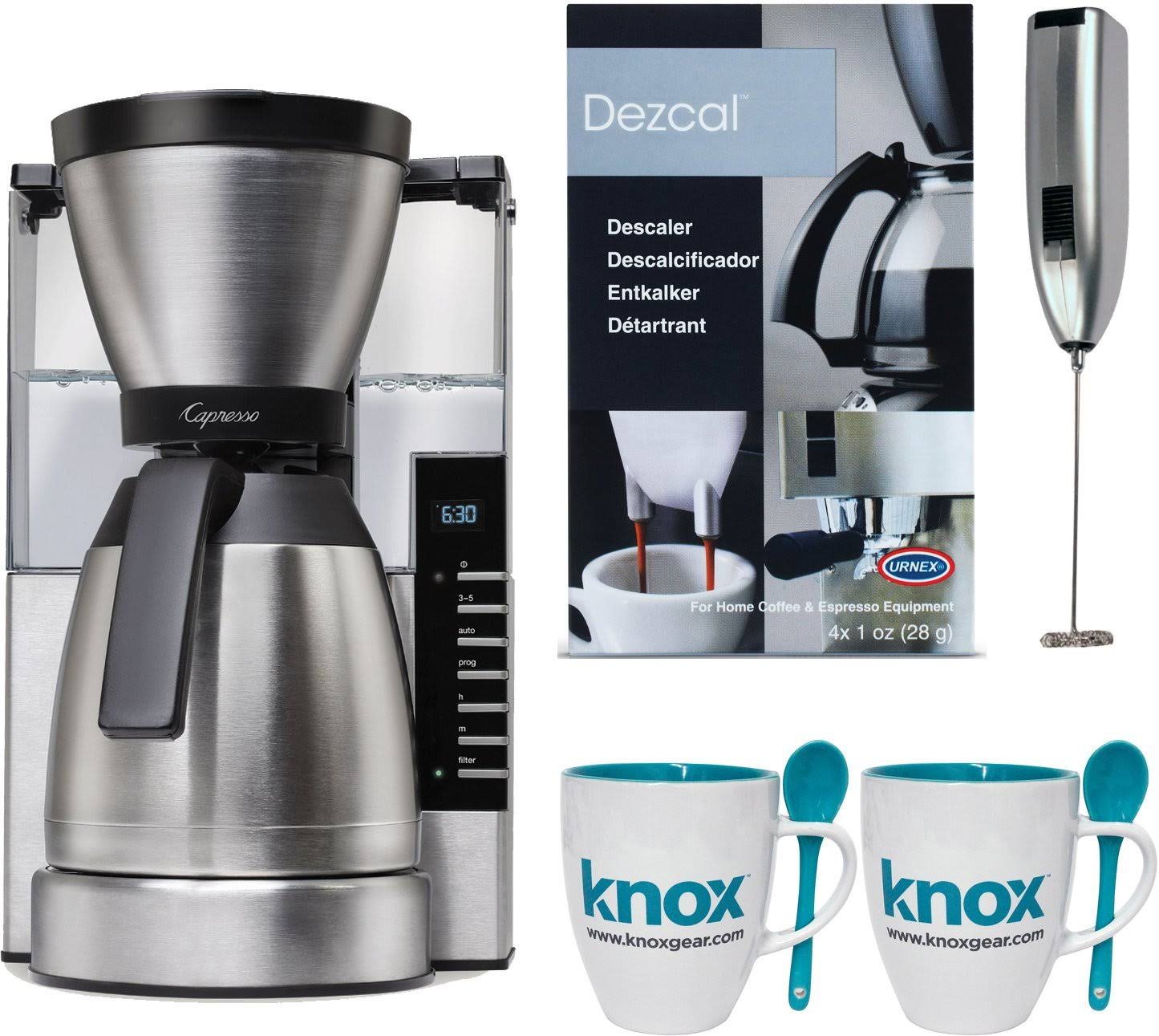 Capresso MT900 10Cup Rapid Brew Coffee Maker w/ Thermal Carafe Bundle