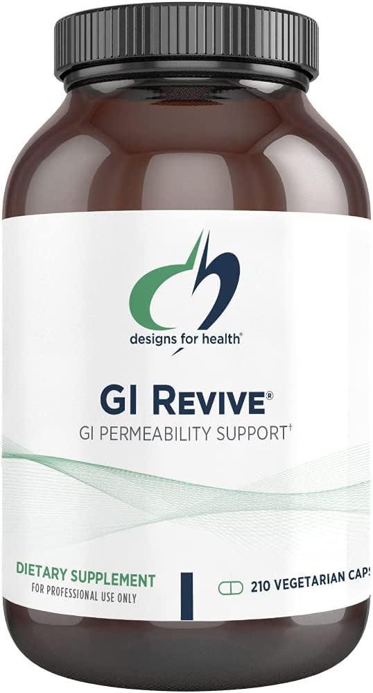 Designs for Health GI Revive Gut Health + GI Intestinal Lining Support Supplement with