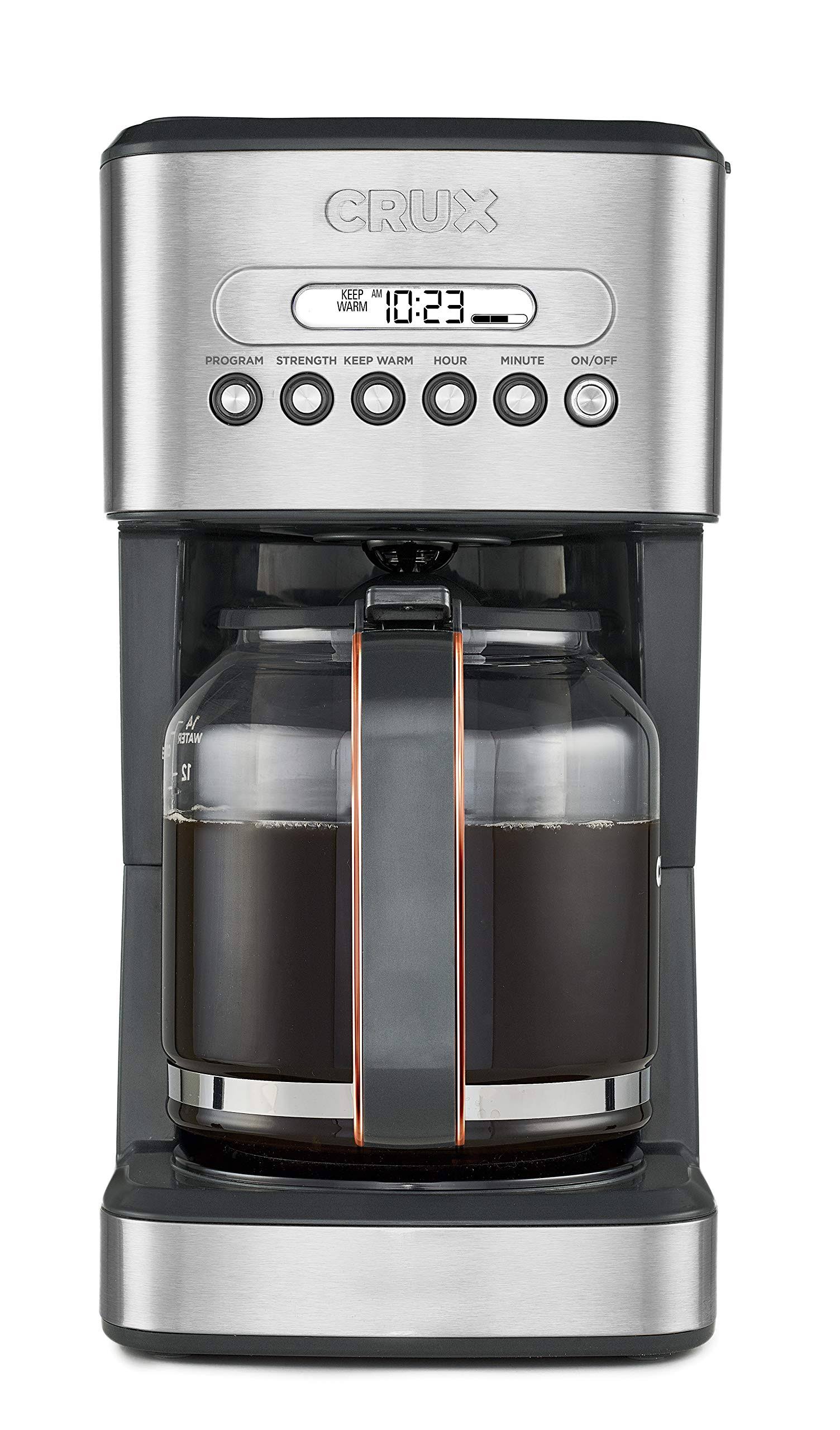 Crux 14Cup Programmable Coffee Maker dersya