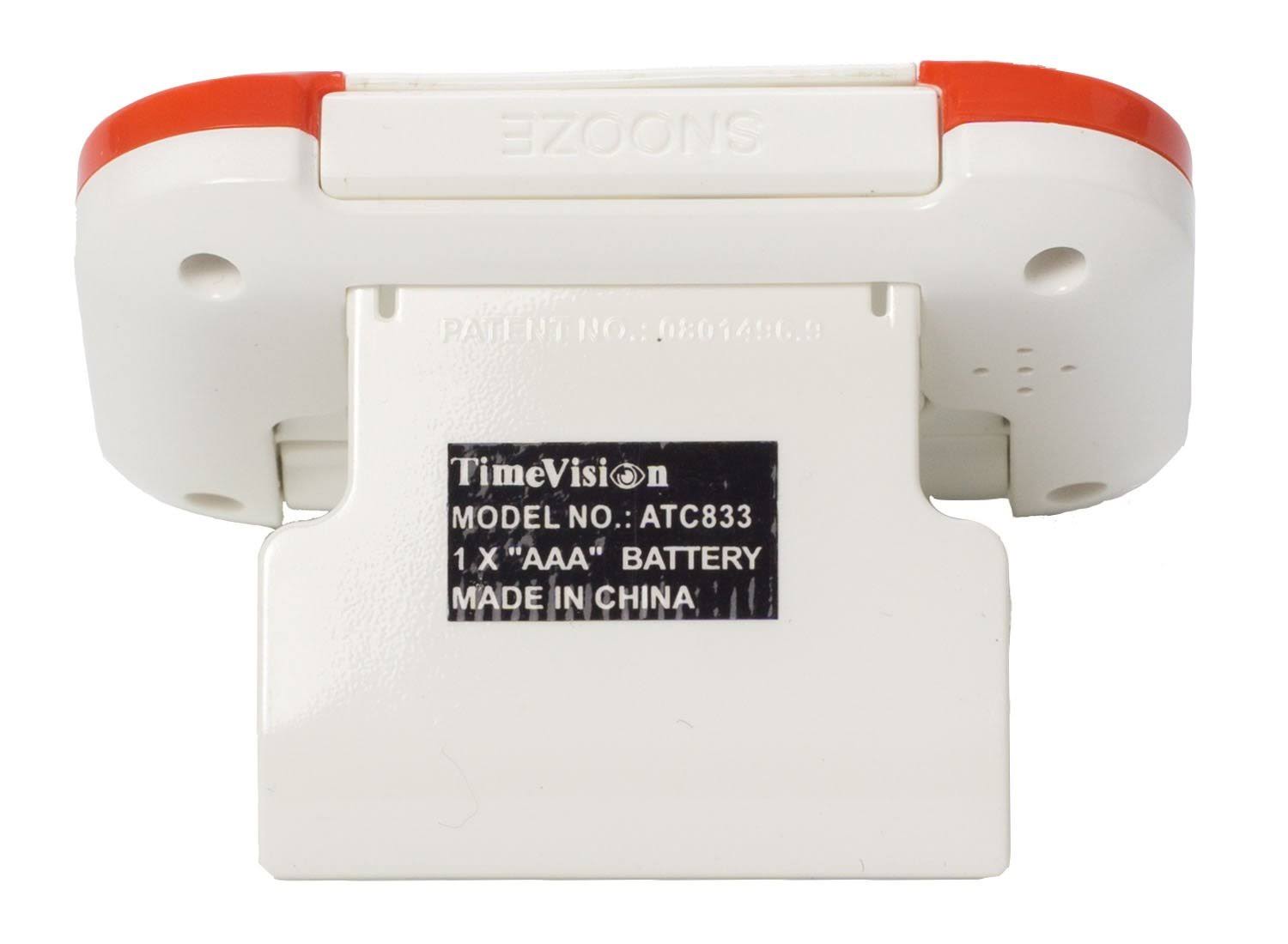 🔥TimeVision ShakeAwake Vibrating Alarm Clock ATC0833 dersya