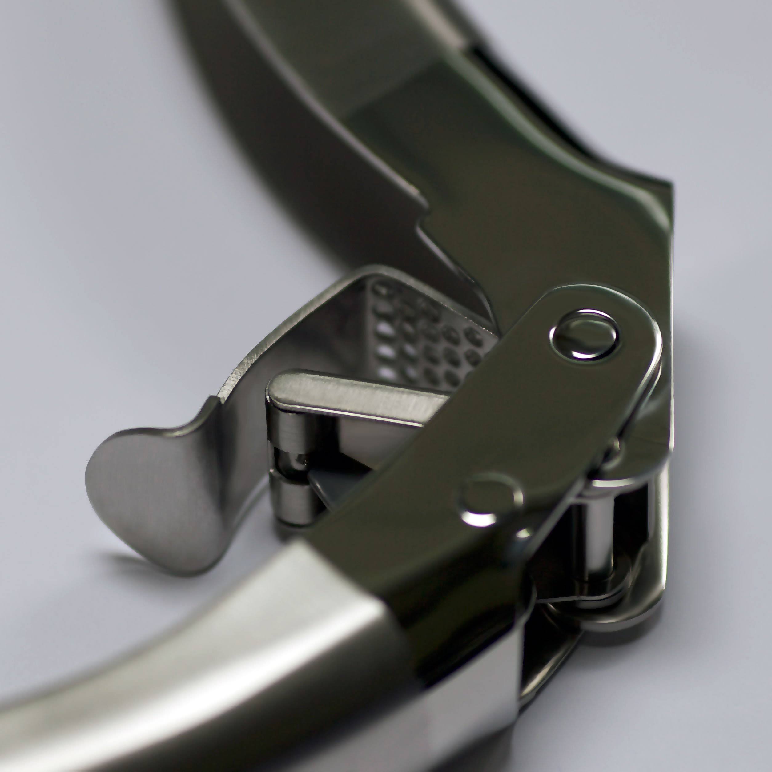 🔥MANNKITCHEN Double Lever Assisted Stainless Steel Garlic Press dersya