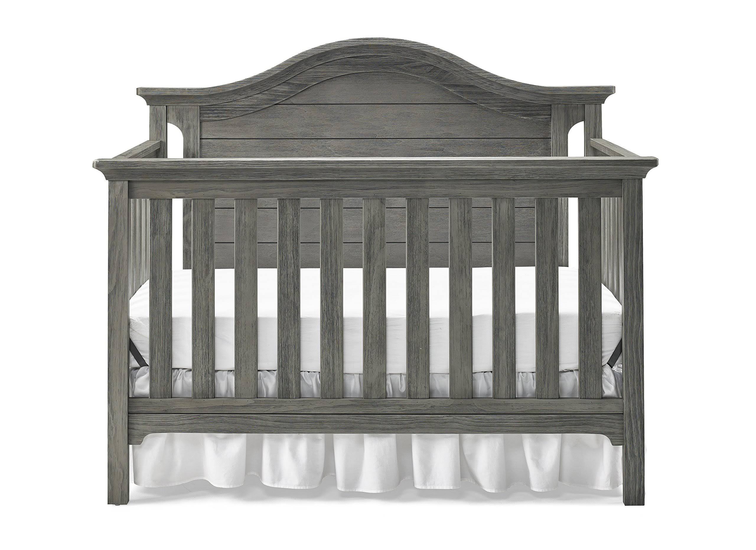 🔥Ti Amo Catania 4in1 Convertible Crib, Farmhouse Grey, Gray dersya