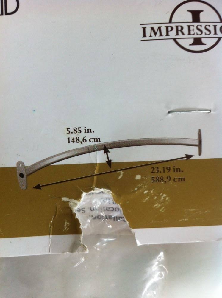 ClosetMaid Impressions 23 in. Corner Rounder Nickel Closet Rod dersya