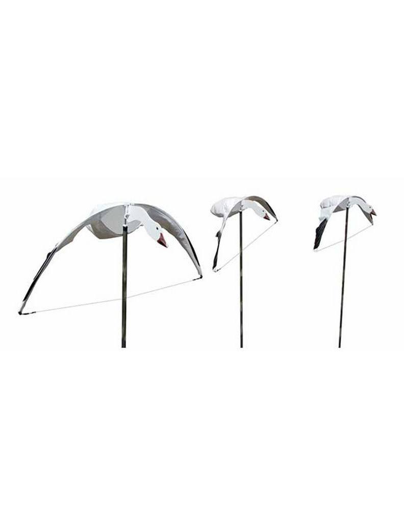 Heavy Hauler Cupped and Committed Snow Goose Flyer Decoy, 3Pack dersya