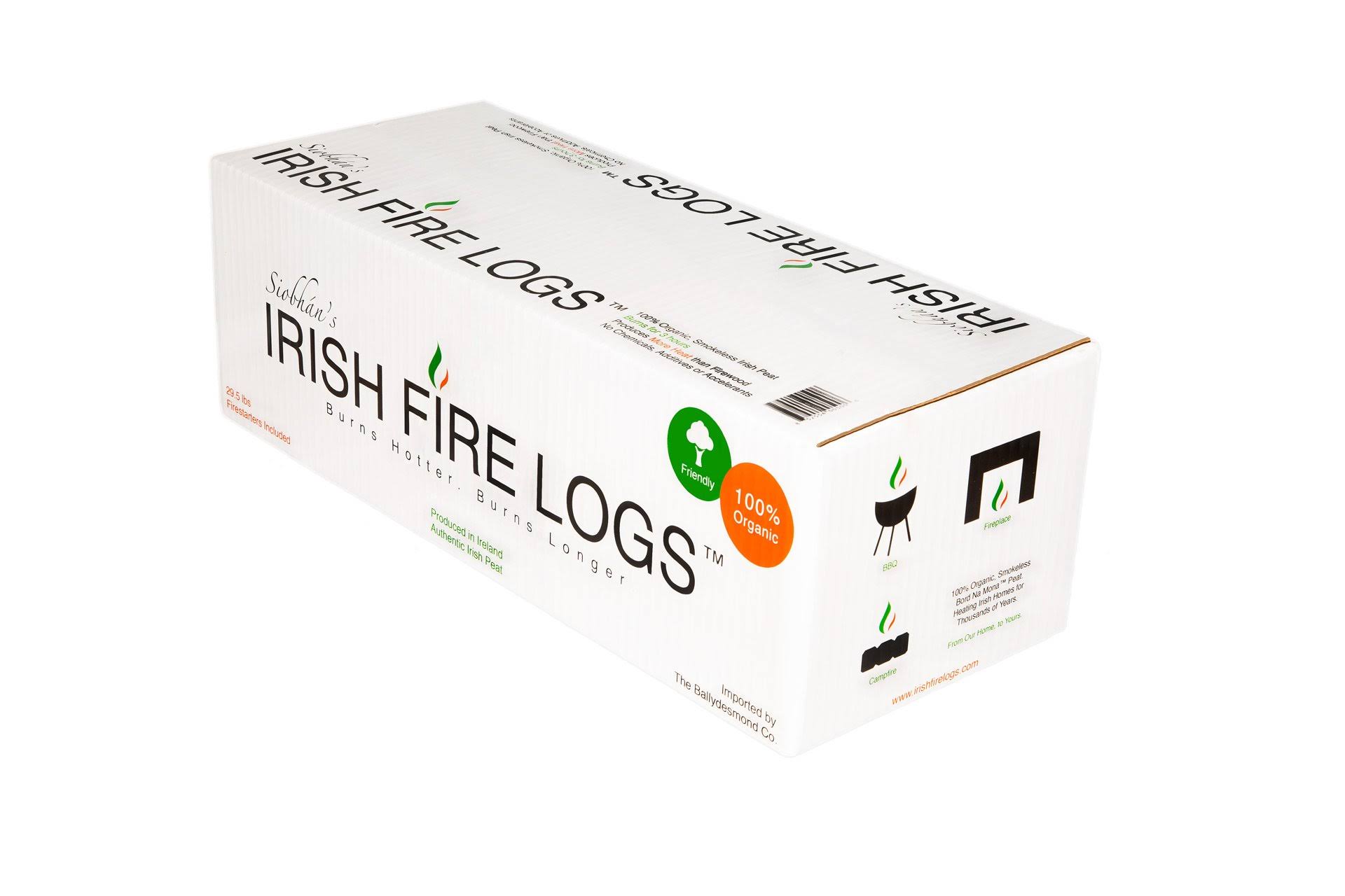 Siobhan S Irish Fire Logs (Irish Peat with Fire Starters) dersya