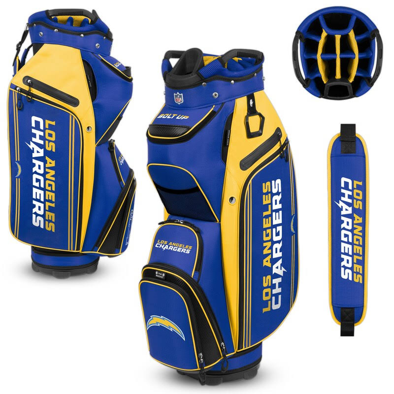 WinCraft Los Angeles Chargers Bucket III Cooler Cart Golf Bag dersya