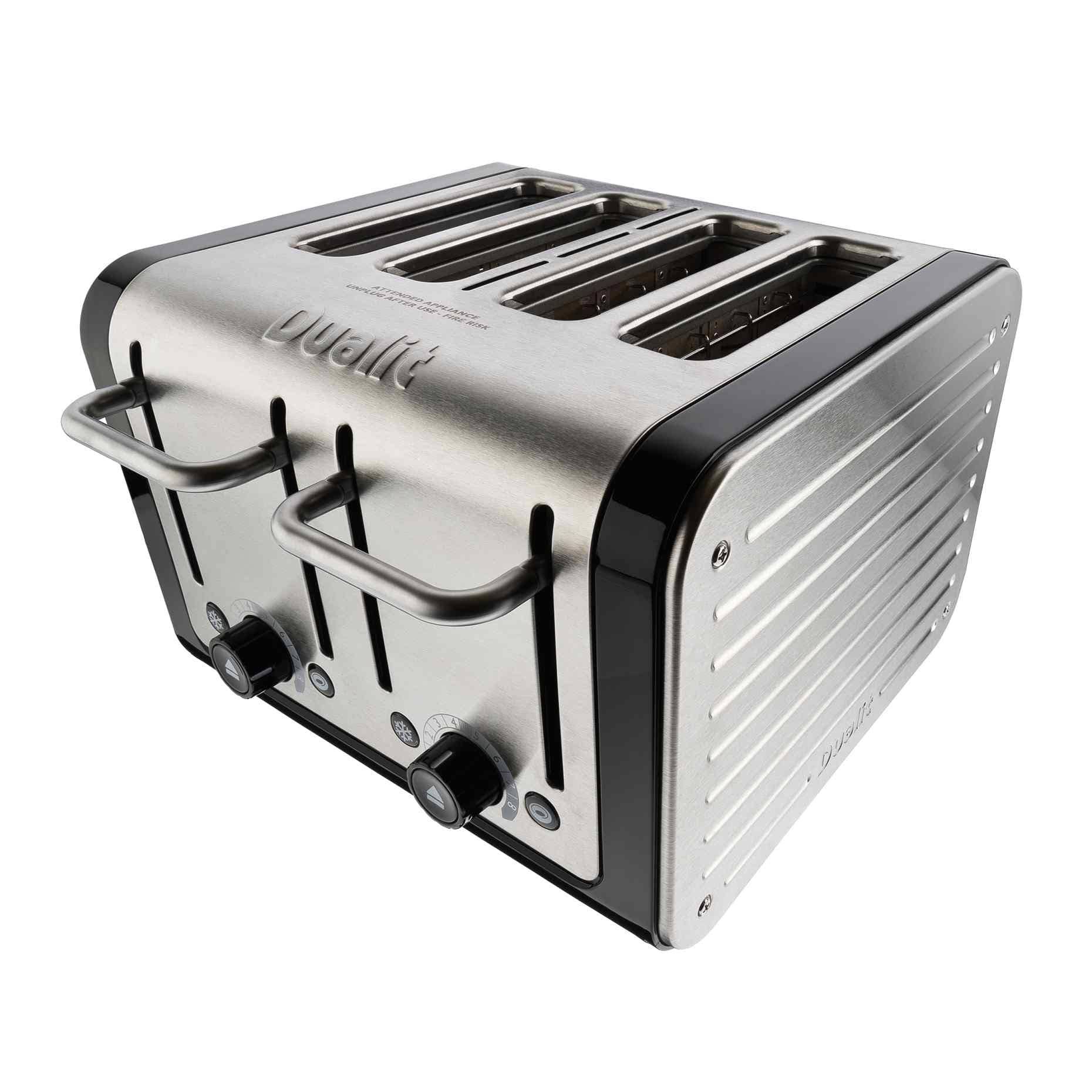 🔥Dualit Design Series 4Slice Toaster Stainless Steel/Black dersya
