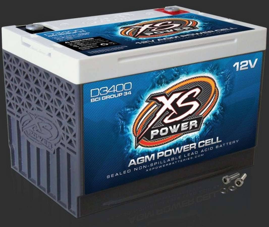 XS Power Battery 1000 Cranking Amps 12 V DSeries AGM Battery P/N D3400