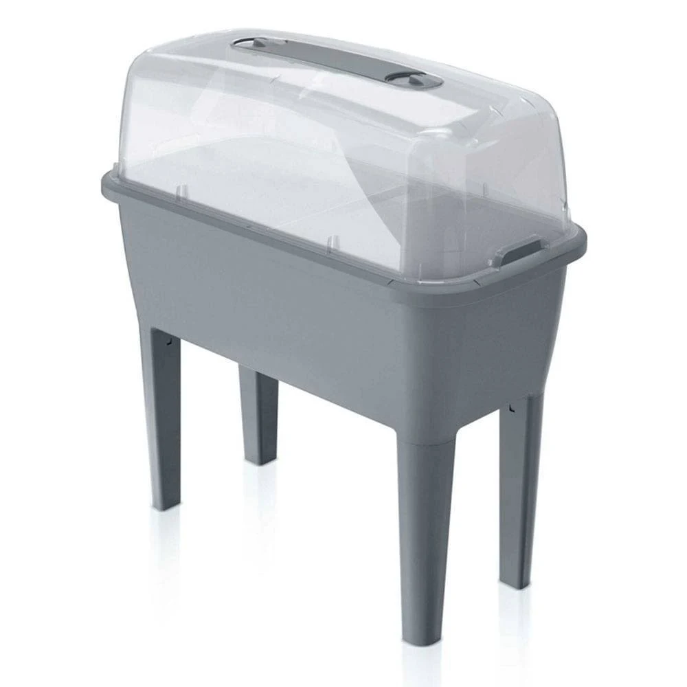 Raised Bed Garden Container Gray Buzzy Seeds dersya