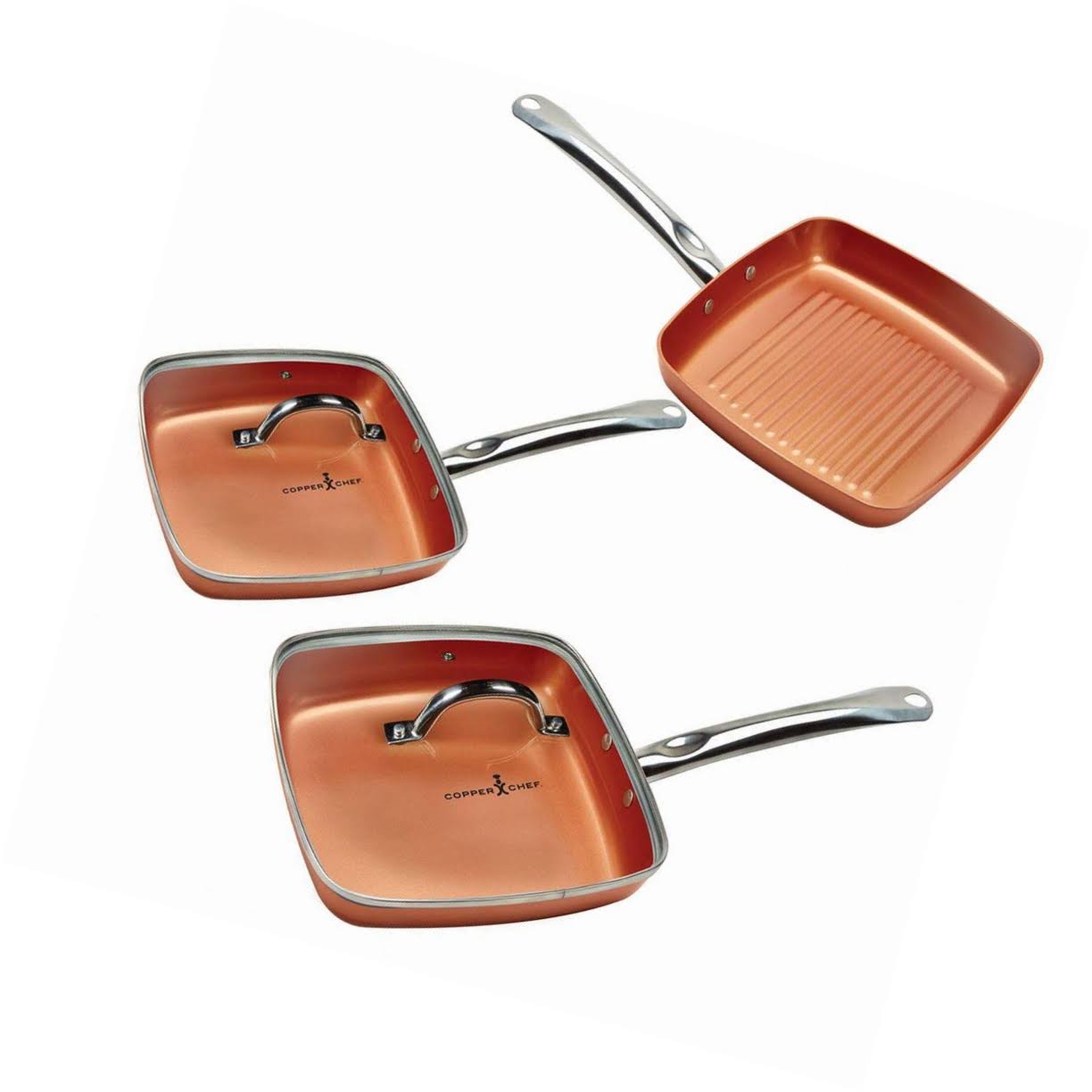 Copper Chef Square Fry Pan 5 PC Set dersya