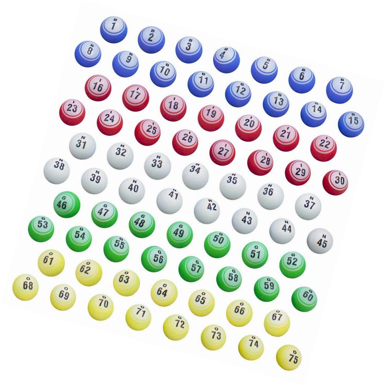 1.5in Replacement Set of Professional Bingo Balls dersya
