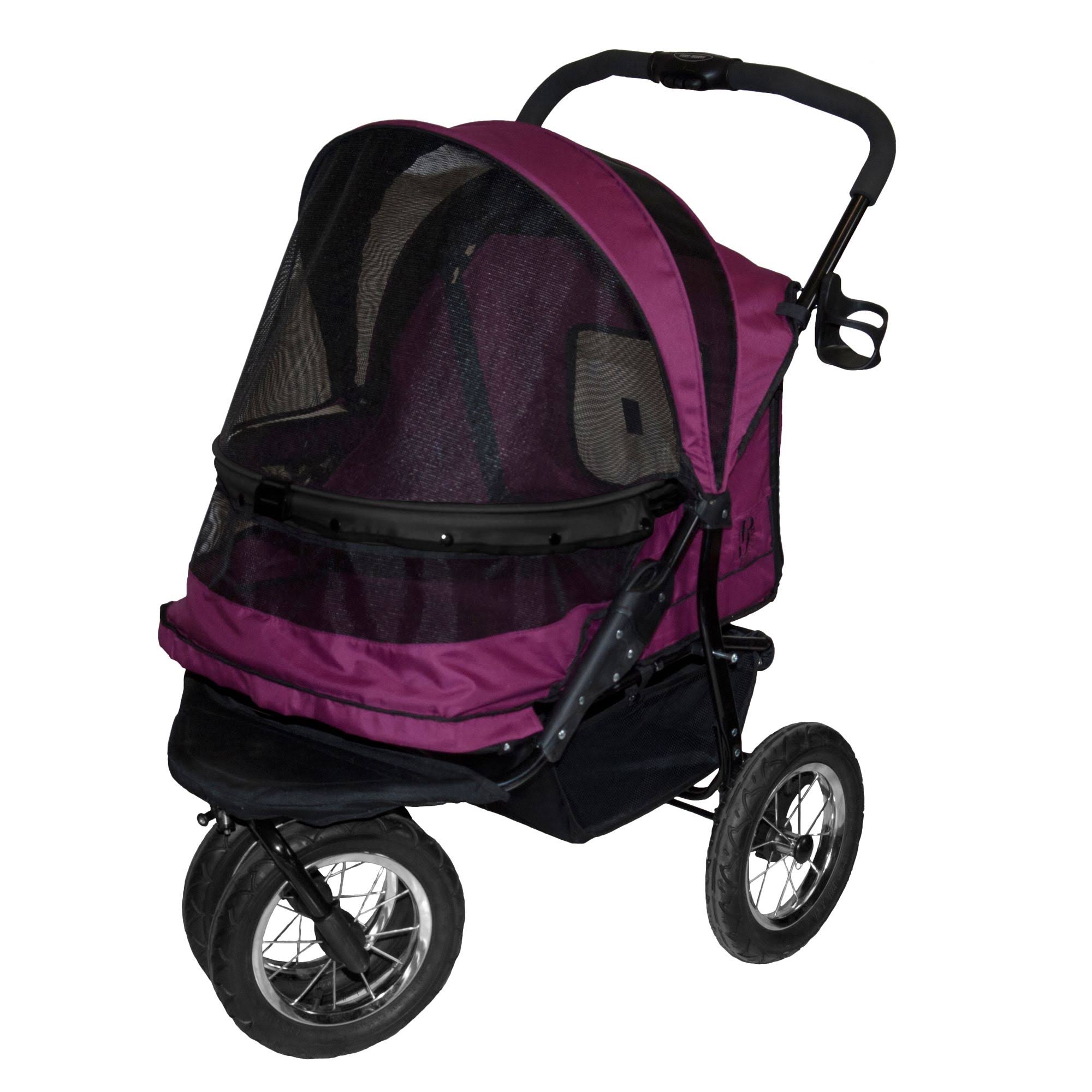 Pet Gear Double NoZip Pet Stroller, Boysenberry dersya