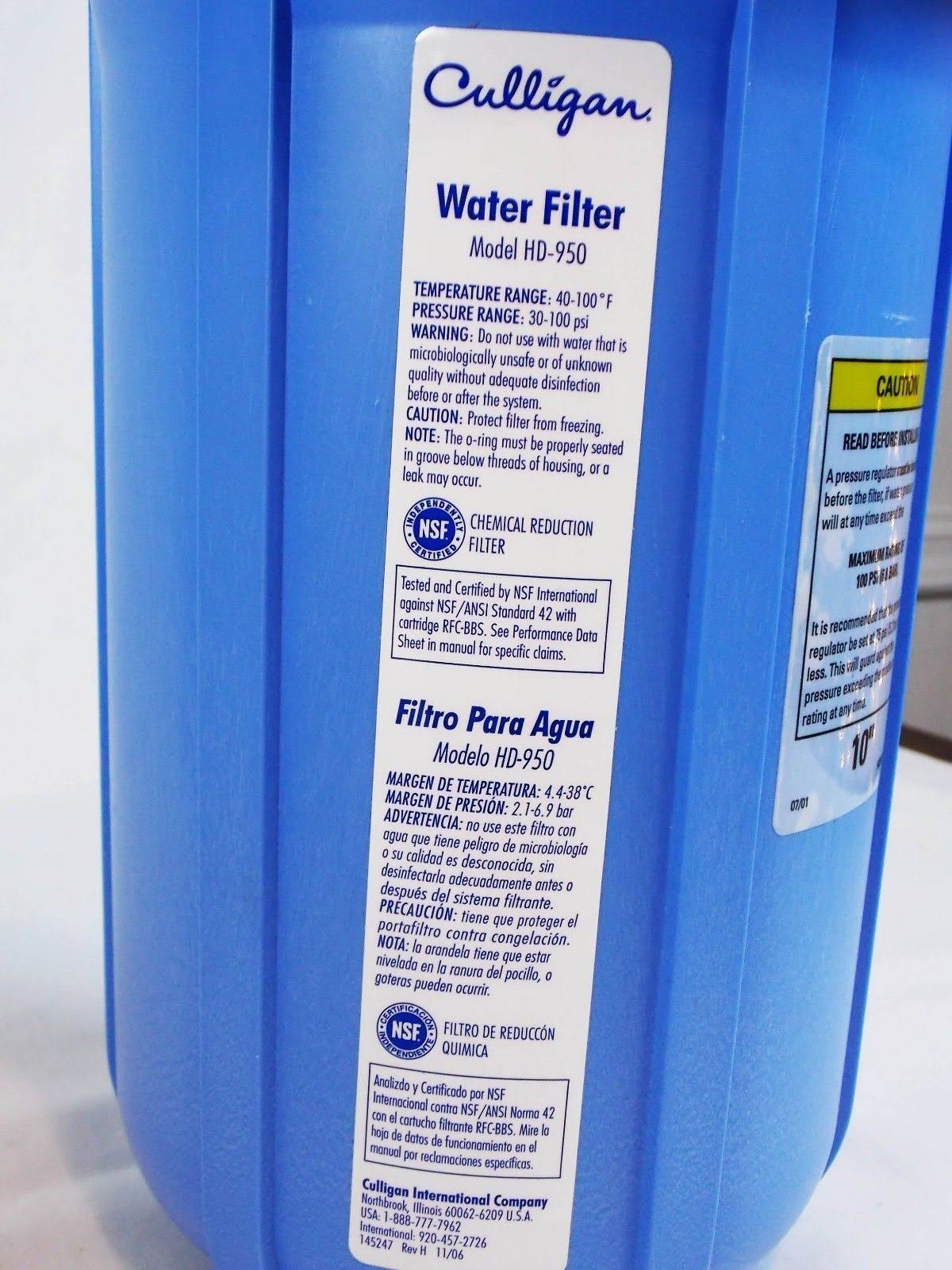Culligan HD950A Heavy Duty Whole House Water Filter dersya