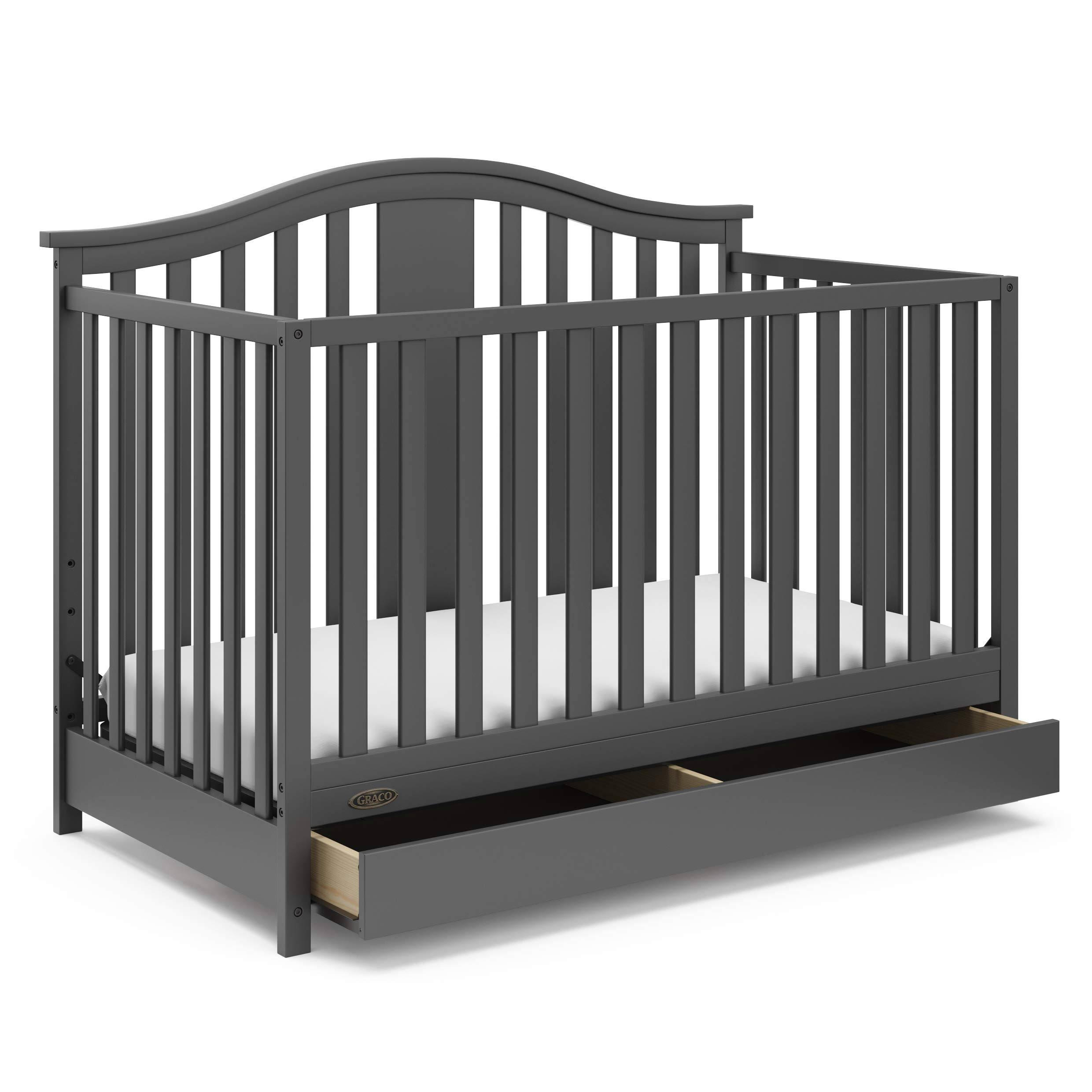 Graco Solano 4in1 Convertible Crib with Drawer Gray dersya