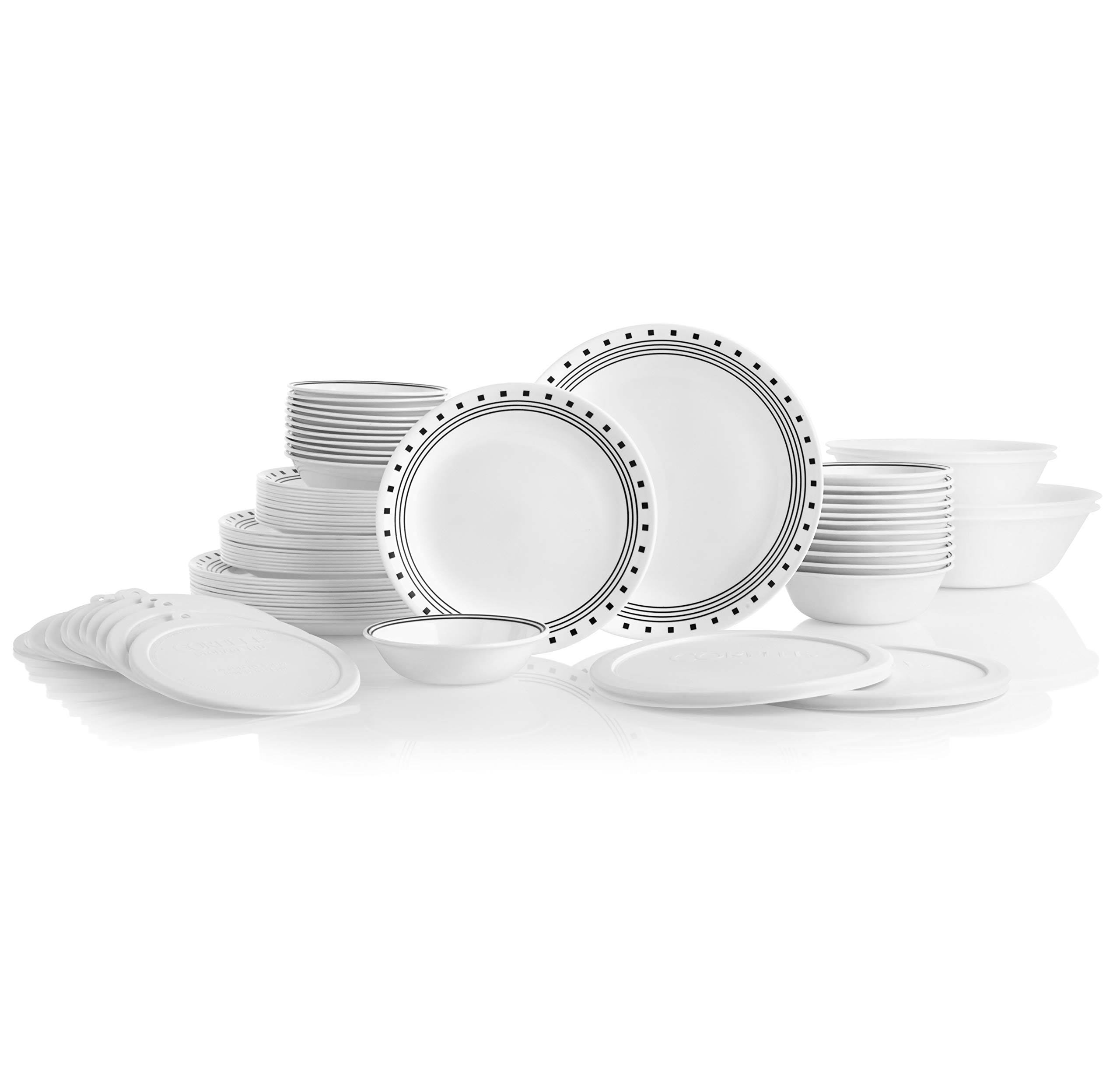 Corelle City Block 78Piece Dinnerware Set, Service for 12 dersya