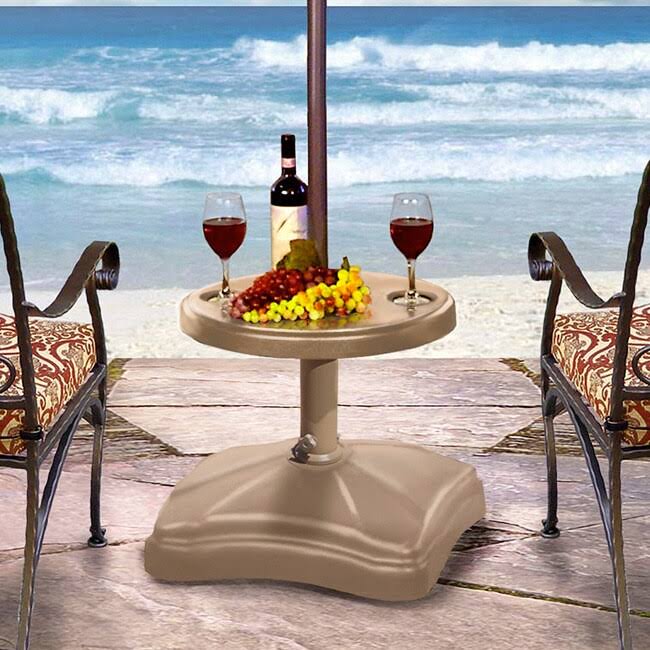 🔥Shademobile Rolling Umbrella Base with Table Shelf dersya