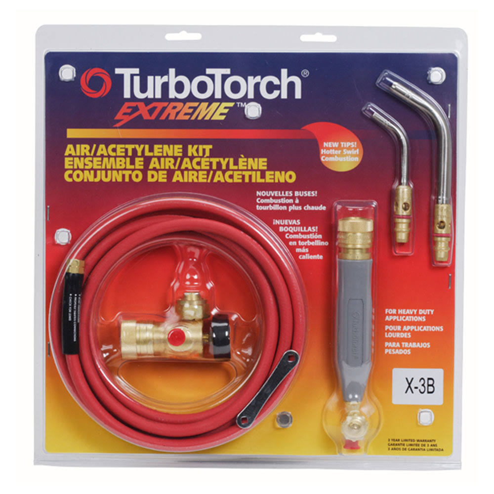 🔥TurboTorch Torch Kit Swirls Air Acetylene X3B dersya