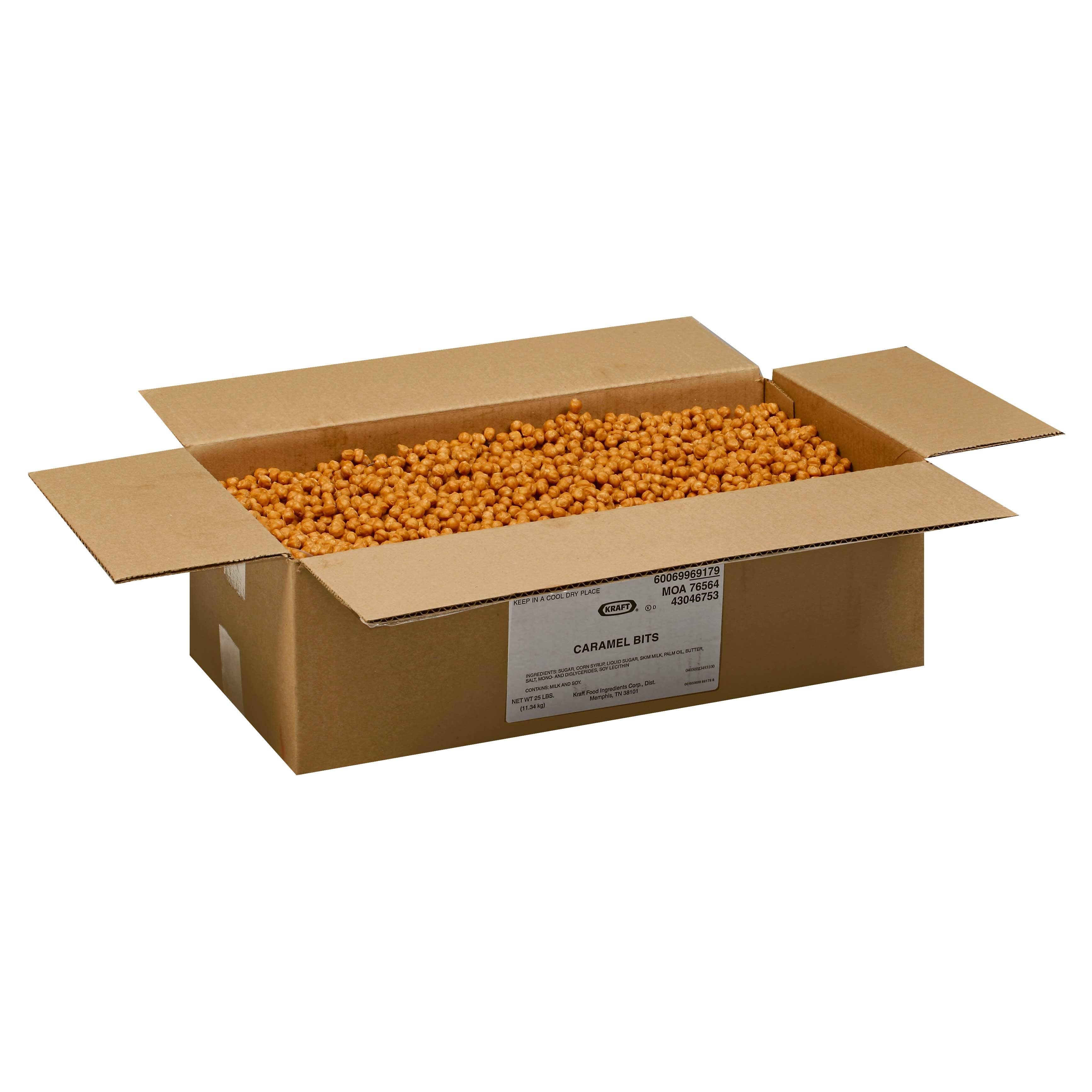 Kraft Premium Caramel Bits 25 lb. Box 1 per Case dersya