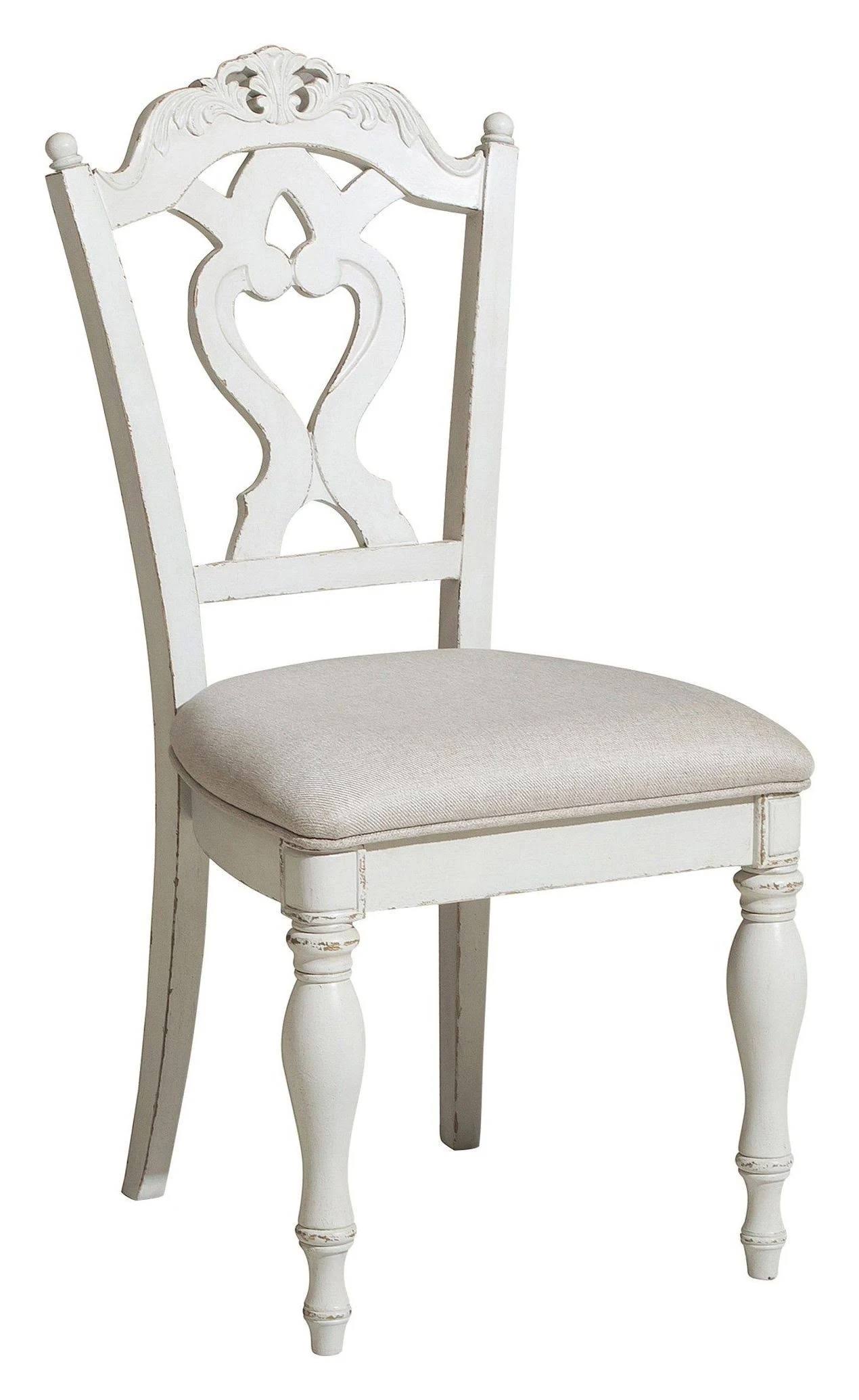 Cinderella Antique White Desk Chair dersya