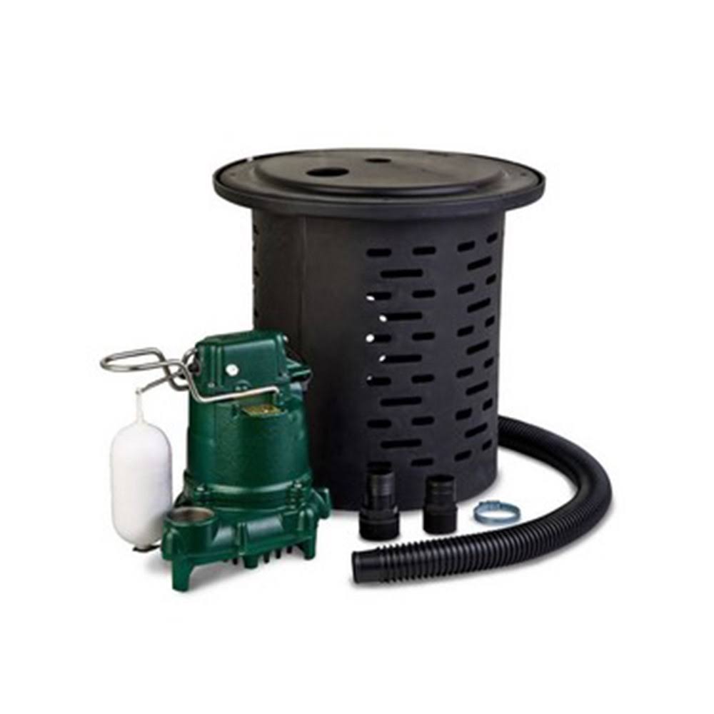 Zoeller M53 Sump Pump Kit, Black dersya