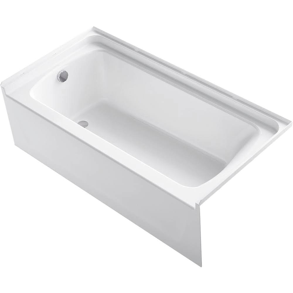 Sterling Store+ 5 ft. LeftHand Drain Rectangular Alcove Bathtub in White dersya