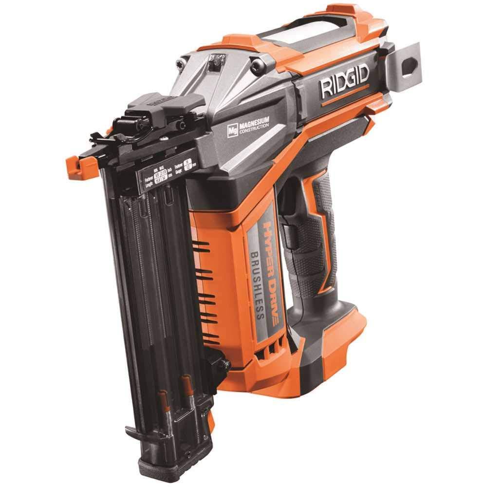 Ridgid 18Volt Cordless Brushless Hyperdrive 18Gauge 21/8 in. Brad