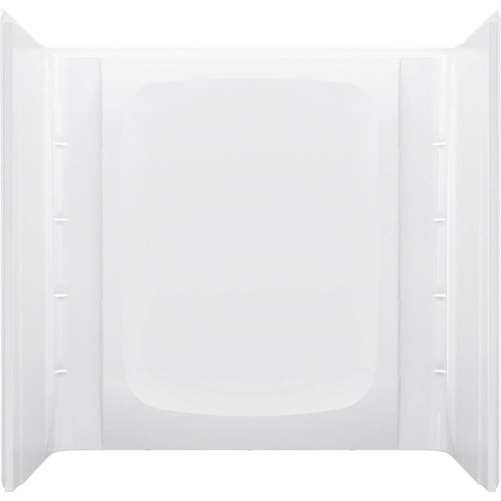 Sterling Store+ 30 in. W x 60 in. H 3Piece DirecttoStud Alcove Wall Surround in White dersya