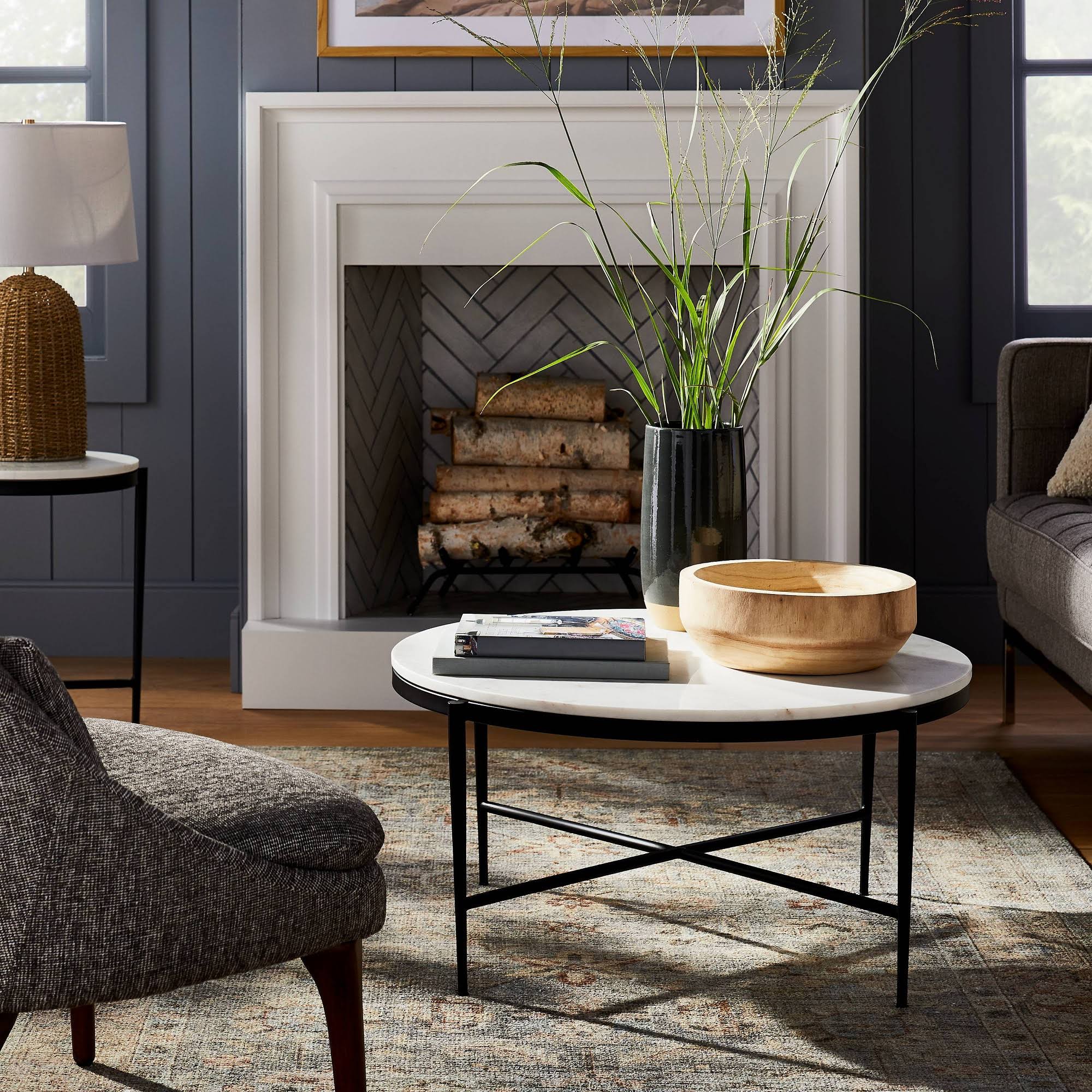 🔥Threshold Designed w/STUDIO McGee Pleasant Grove Round Marble Coffee