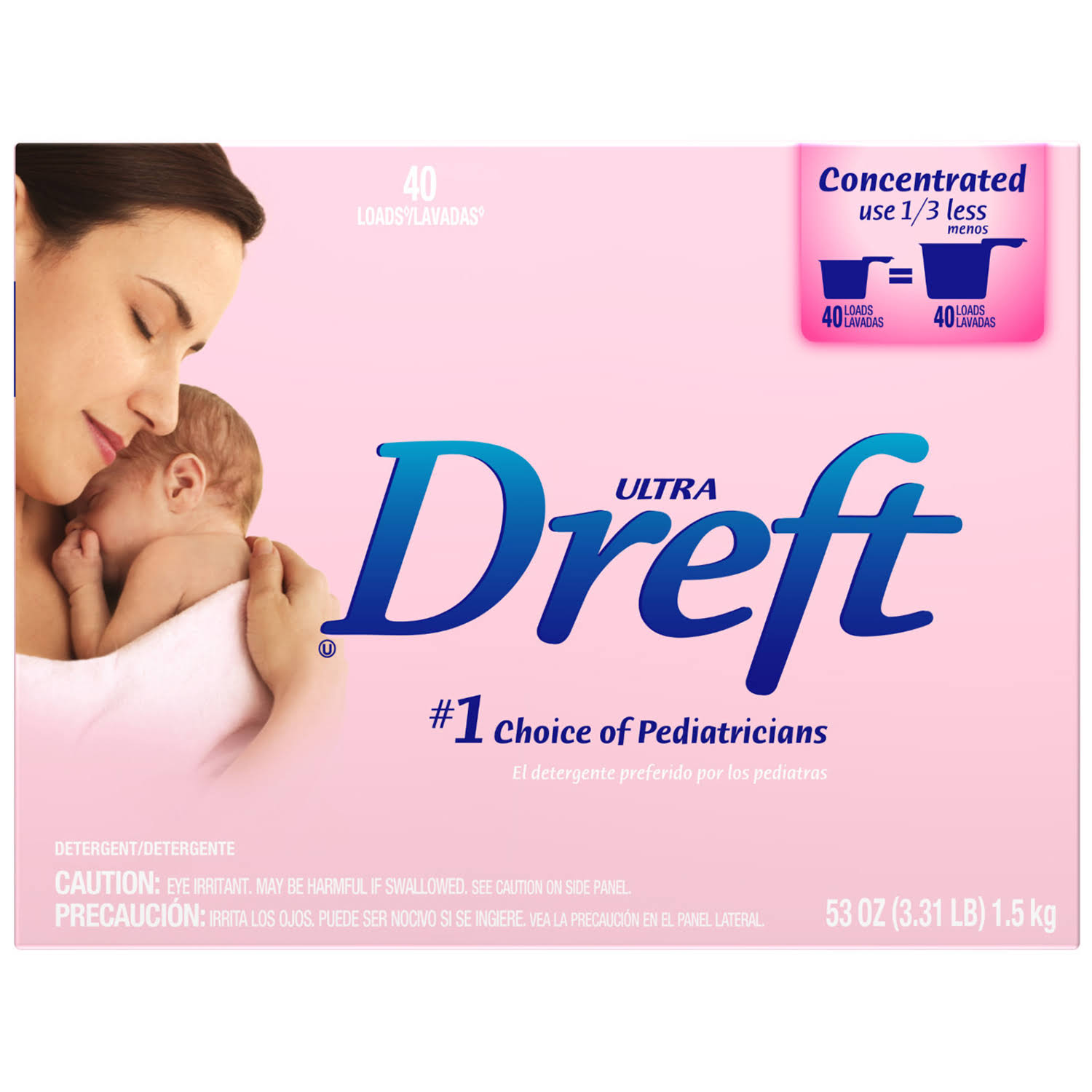🔥Dreft Detergent, Ultra 53 oz dersya