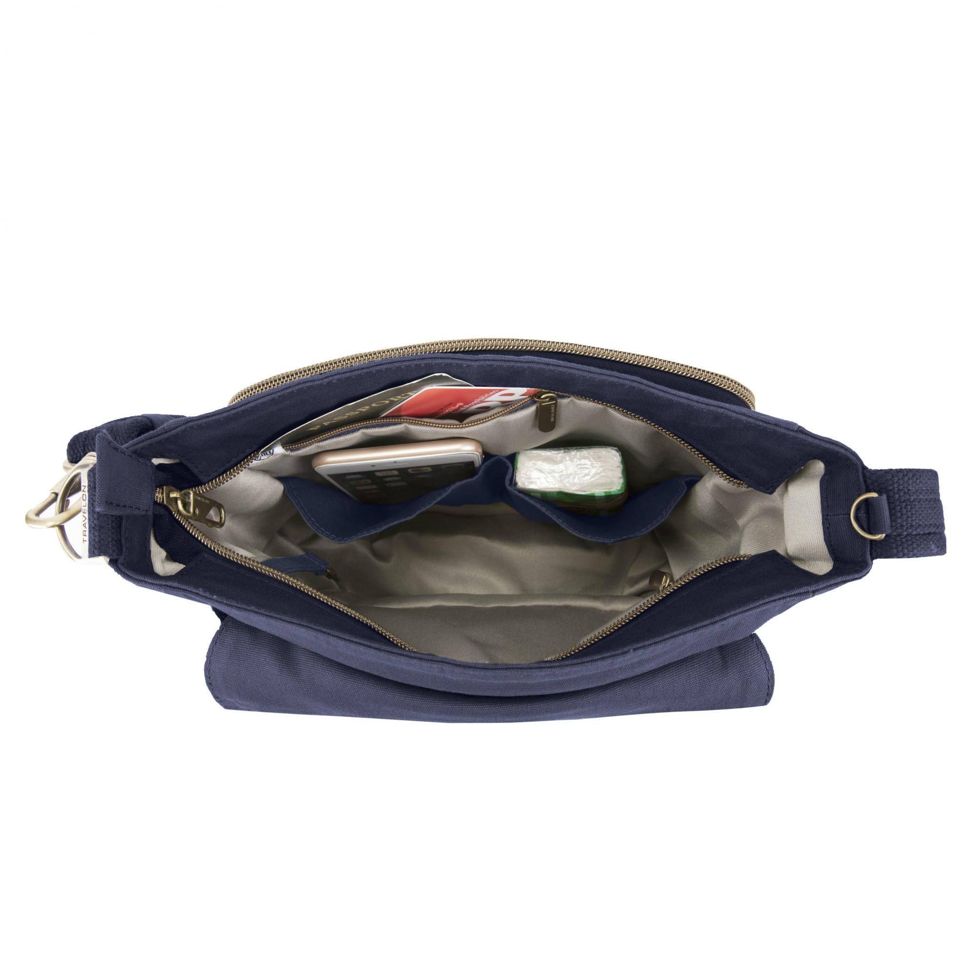 Travelon AntiTheft Courier Tour Bag Stone dersya