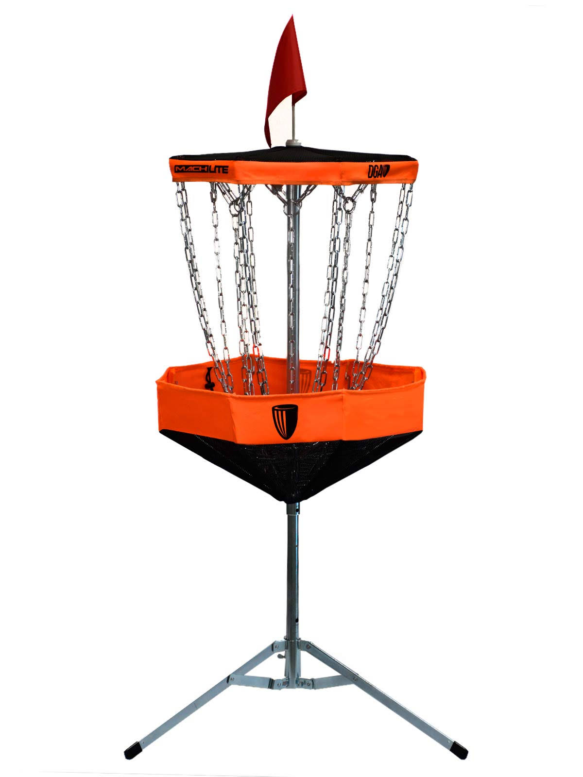 🔥DGA Mach Lite Portable Disc Golf Basket, Orange dersya