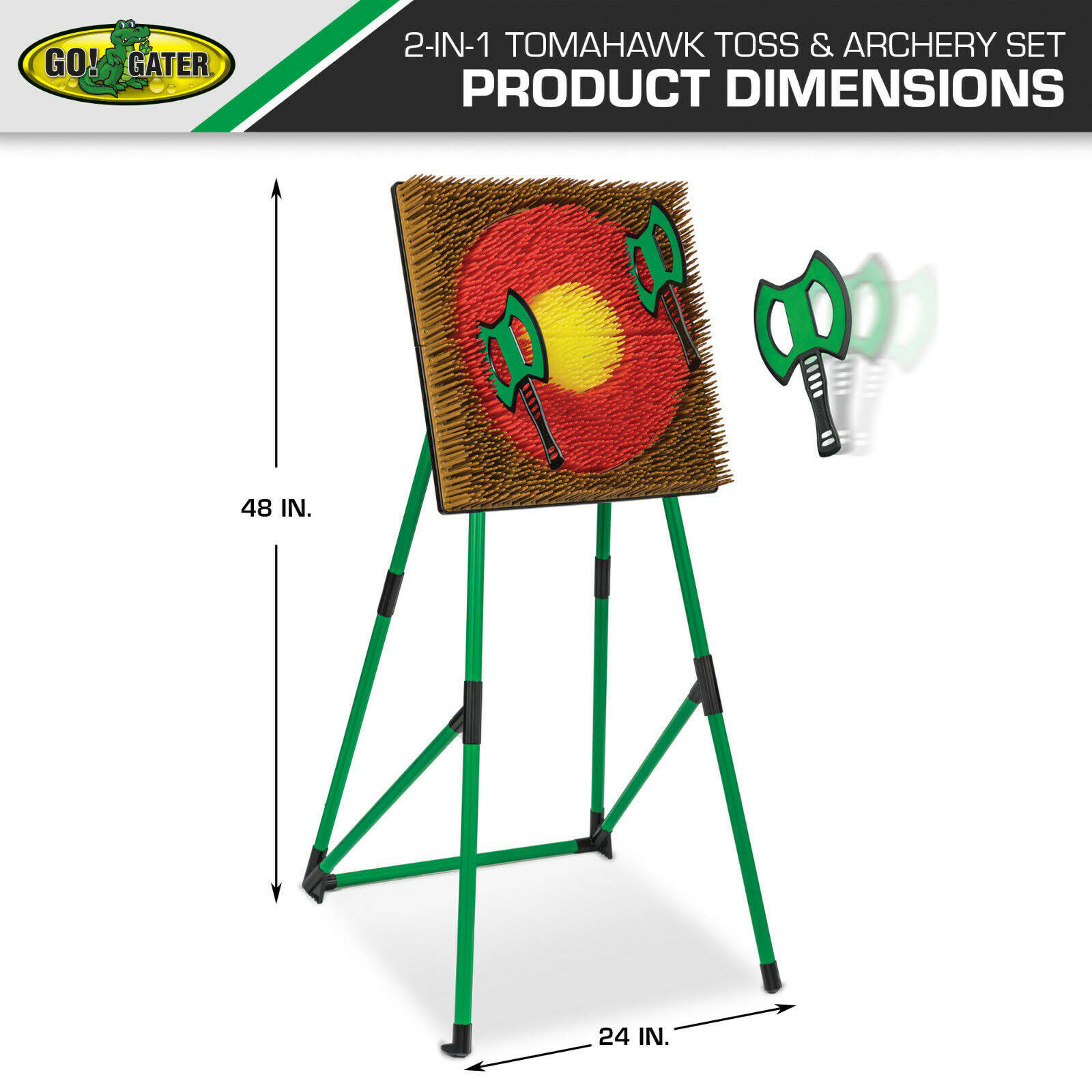 Eastpoint Sports Go! Gator Tomahawk Toss u0026 Archery Set, Backyard
