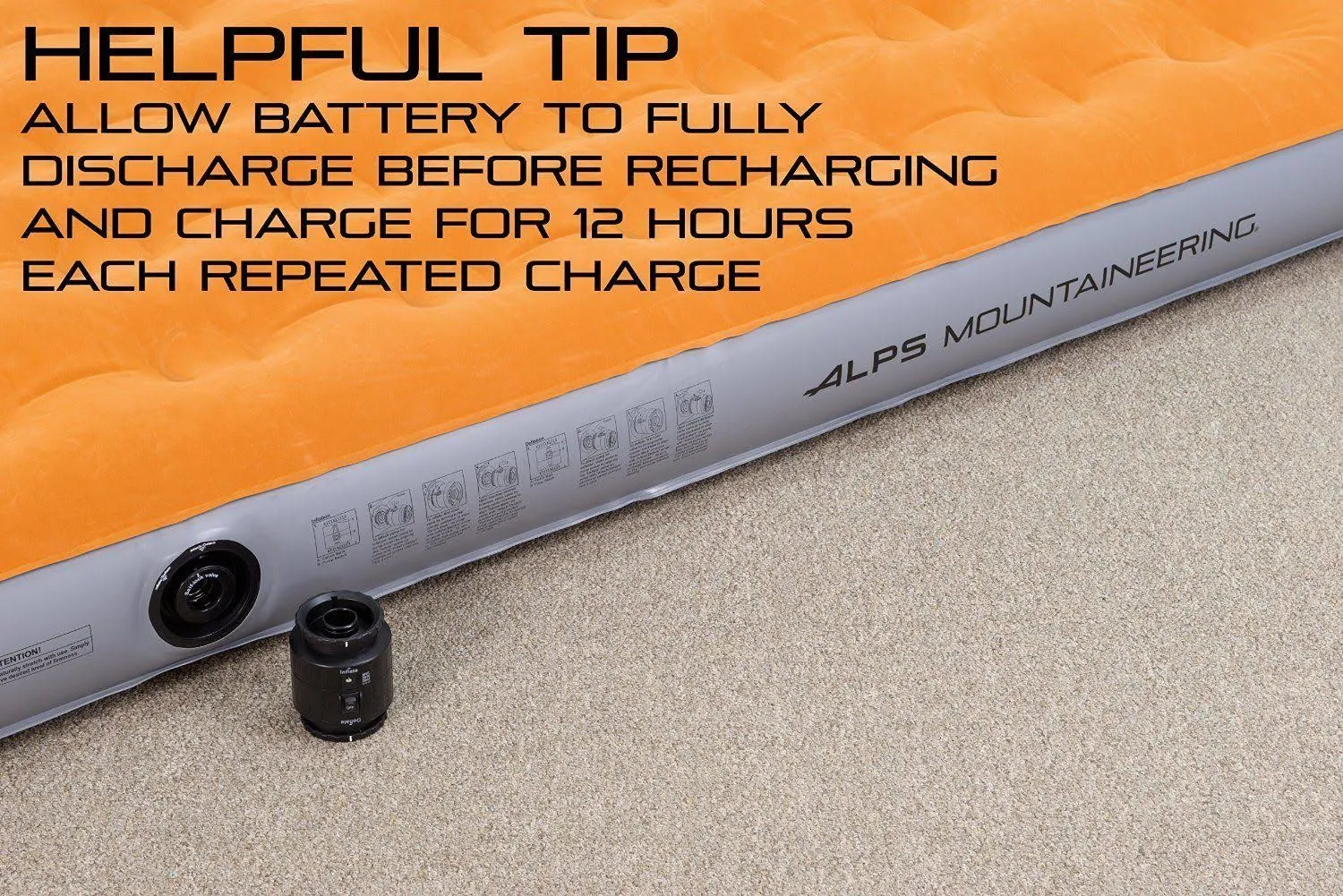 Alps Mountaineering Air Bed Rechargeable Queen dersya