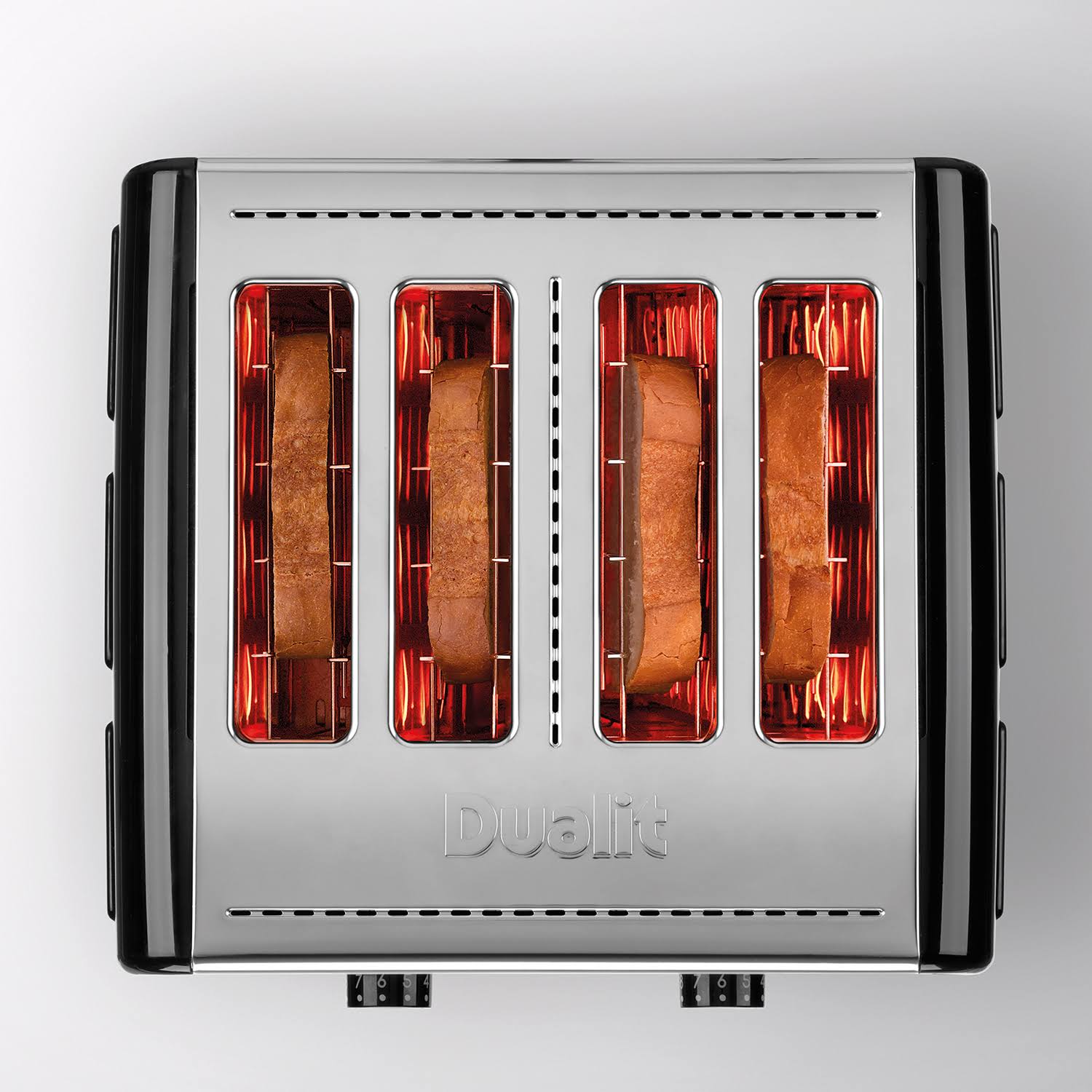 🔥Dualit Design Series 4Slice Toaster Stainless Steel/Black dersya
