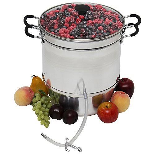 Victorio Aluminum Steam Juicer with Glass Lid VKP1148 dersya