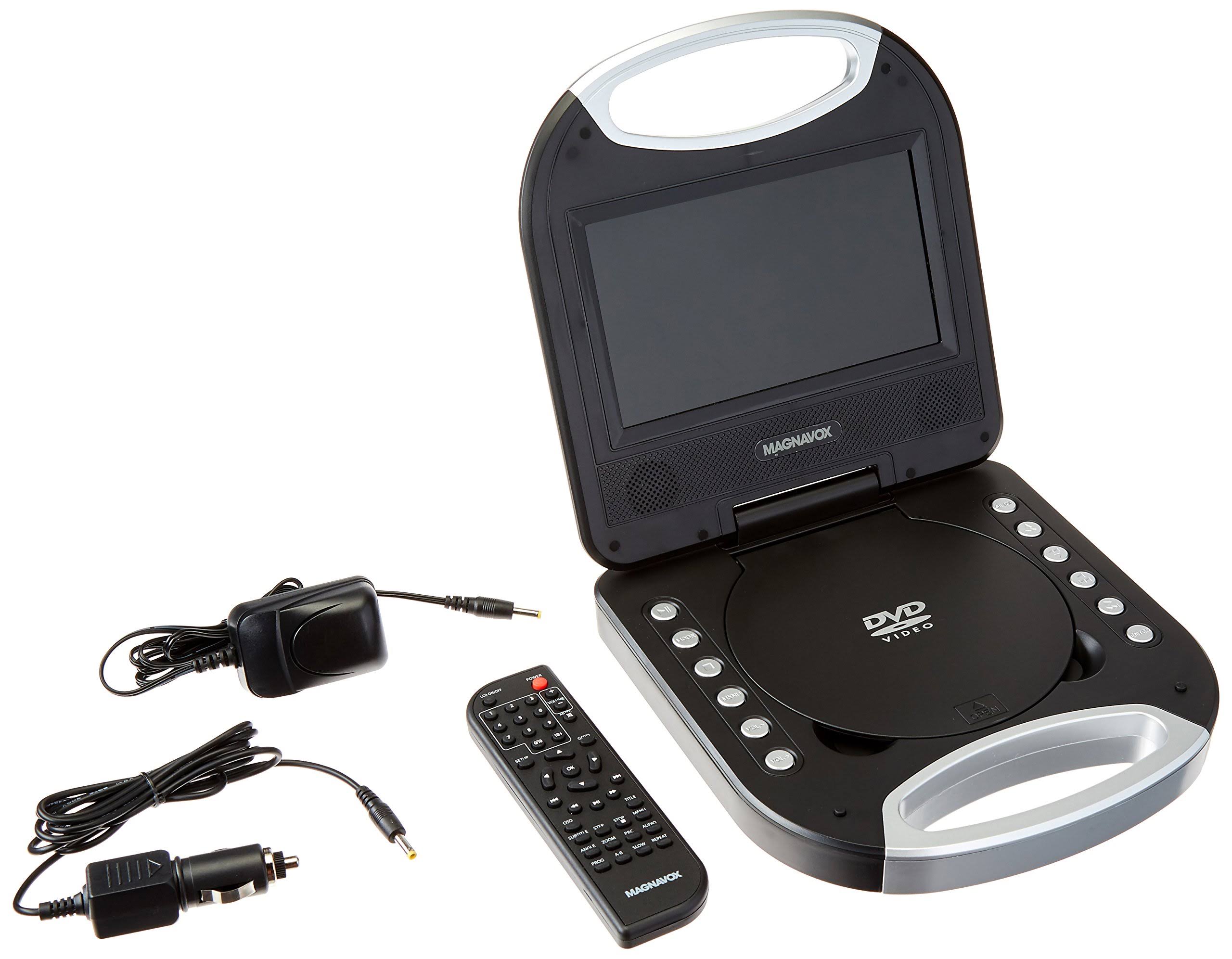 Magnavox 7x22 Portable DVD/CD Player, Black dersya